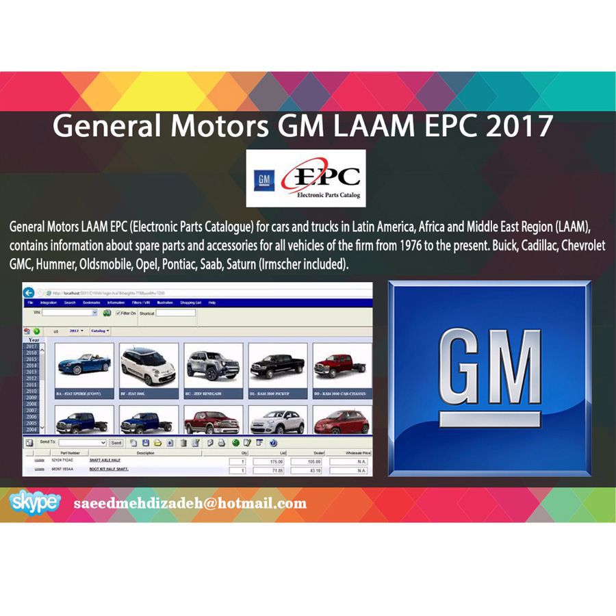 V2017.02 General Motors GM LAAM Market 2017 Teilekatalog