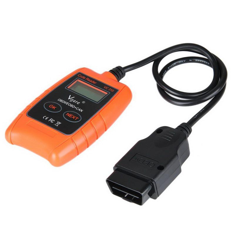 VC310 OBD2 OBDII EOBD CAN Auto Scanner Code Reader && Cleaner Car Diagnostic Tool