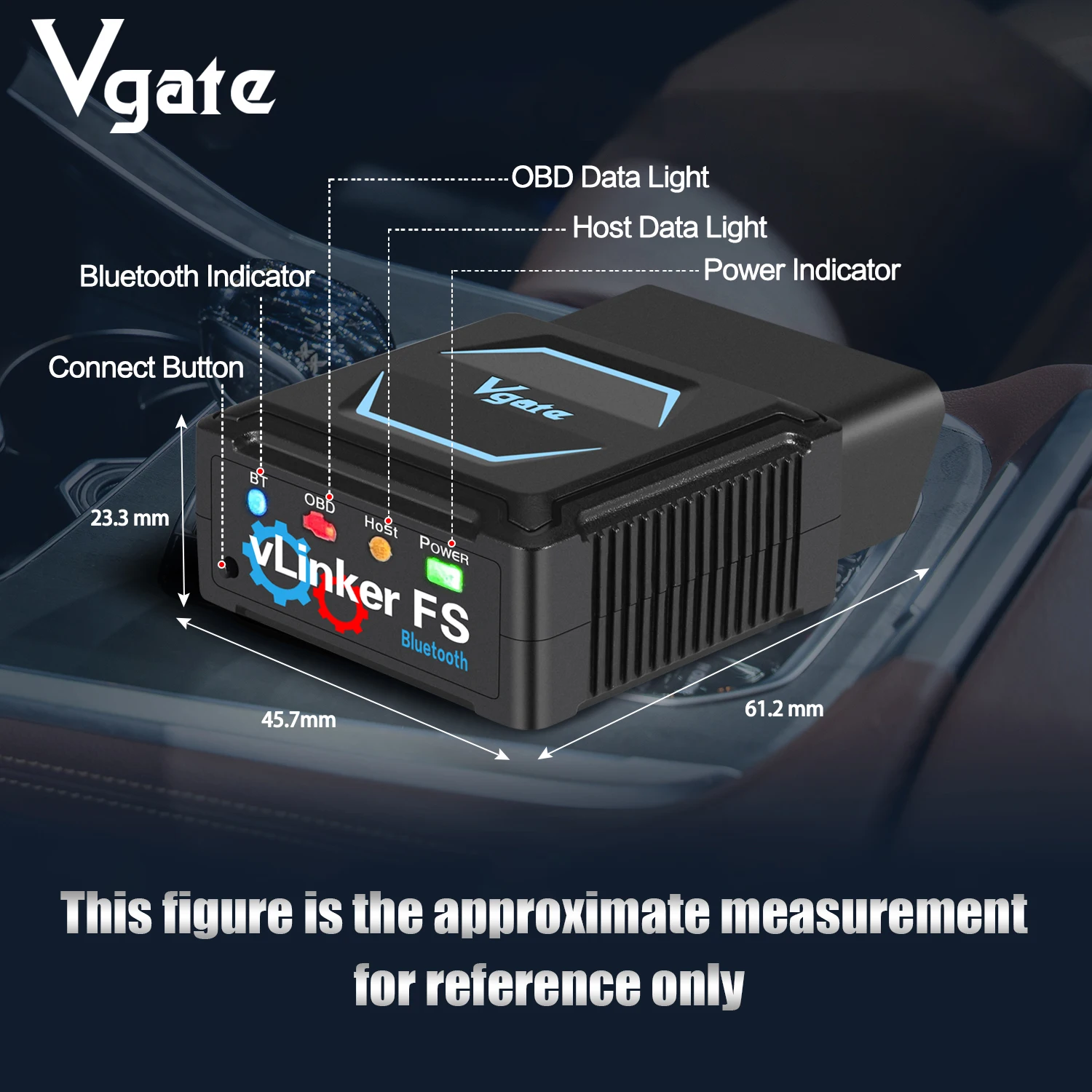 Vgate vLinker FS BT Version Bluetooth OBD2 Scanner für Ford FORScan HS MS KÄNNEN Autodiagnose-Werkzeuge für IOS Android