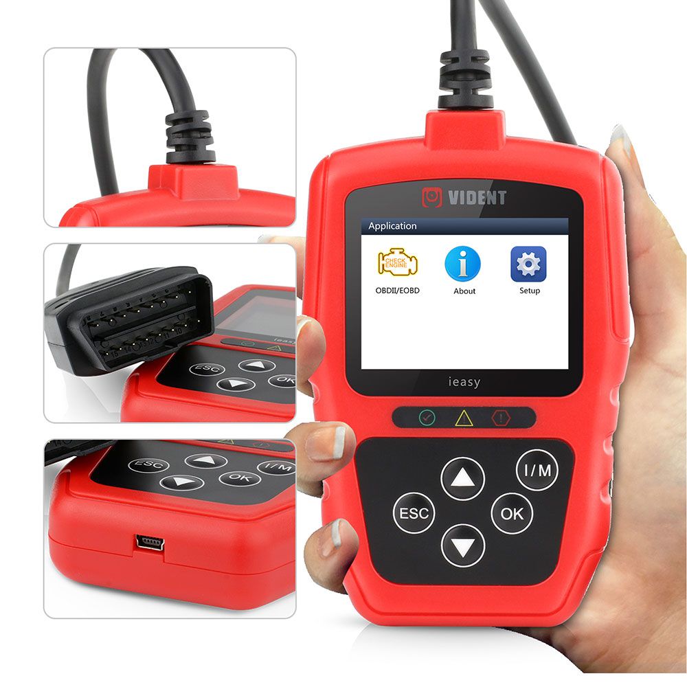 VIDENT iEasy300 OBD2 /EOBD CAN Code Reader Scanner Automotive Diagnostic Scan Tool clear Trouble Codes