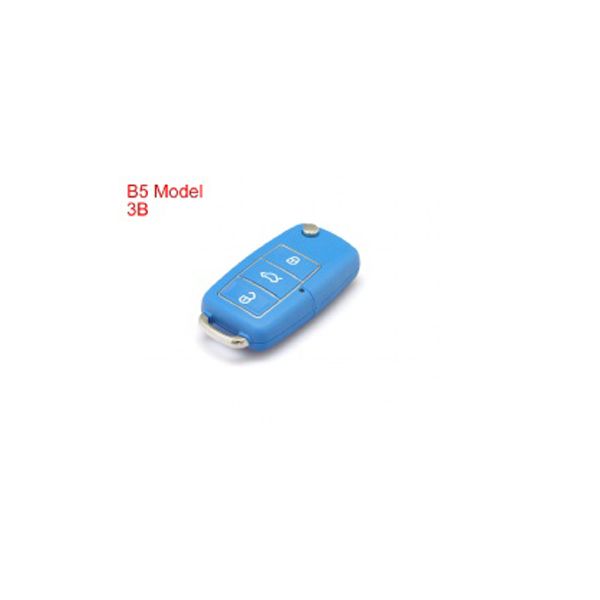 Remote Key Shell 3 Buttons With Waterproof (Blue) for Volkswagen B5 Typ 5pcs /lot