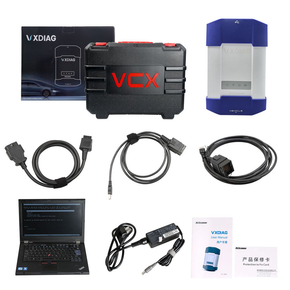 VXDIAG Multi Diagnostic Tool for Full Brands HONDA /GM /VW /FORD /MAZDA /TOYOTA /PIWIS /Subaru /VOLVO /BMW /BENZ mit 1TB HDD & Lenovo T420