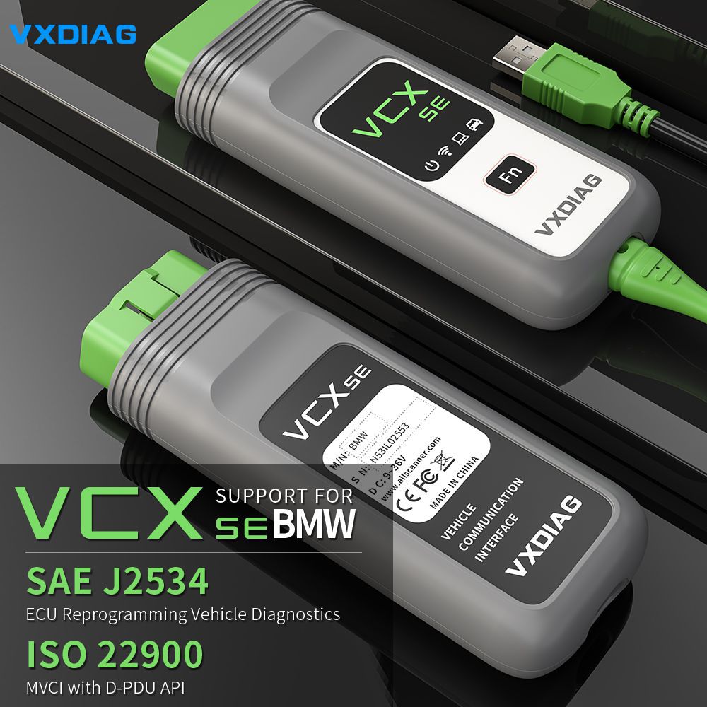 VXDIAG VCX SE Fit für BMW ICOM A2 A3 NEXT WIFI OBD2 Scanner Tool ECU Programmierung Online Coding
