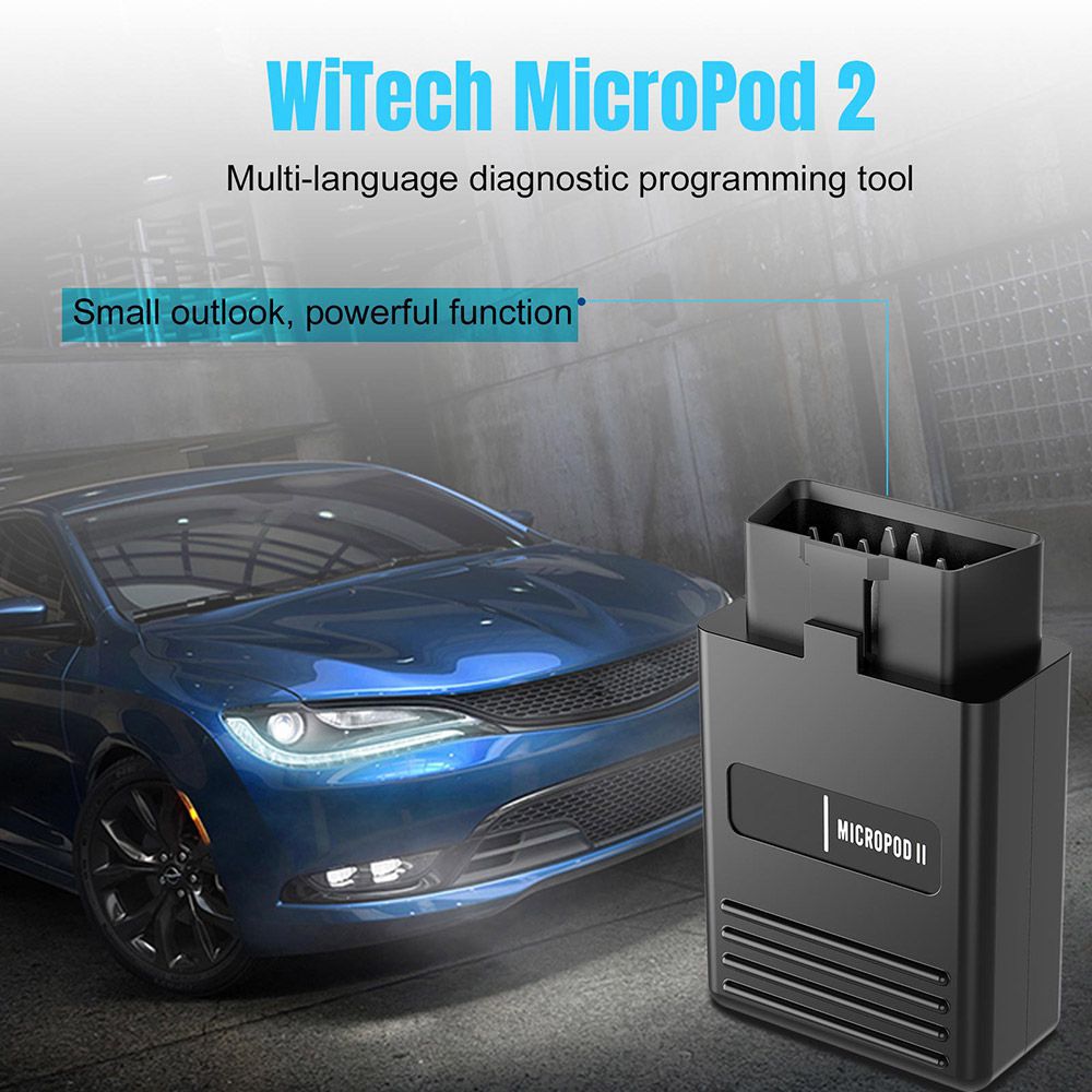 Wifi V17.04.27 wiTech MicroPod 2 Diagnostic Tool für Chrysler Dodge Jeep Fiat Online Version Unterstützt Auto bis 2018