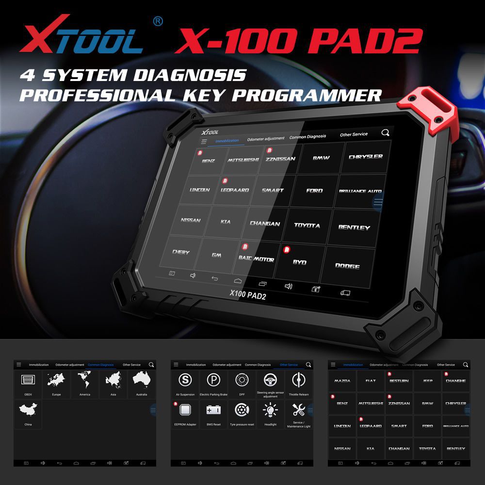 XTOOL X100 X-100 PAD2 Pro Key Programmer Vollversion mit VW 4th & 5th IMMO Mehr Sonderfunktion hinzugefügt