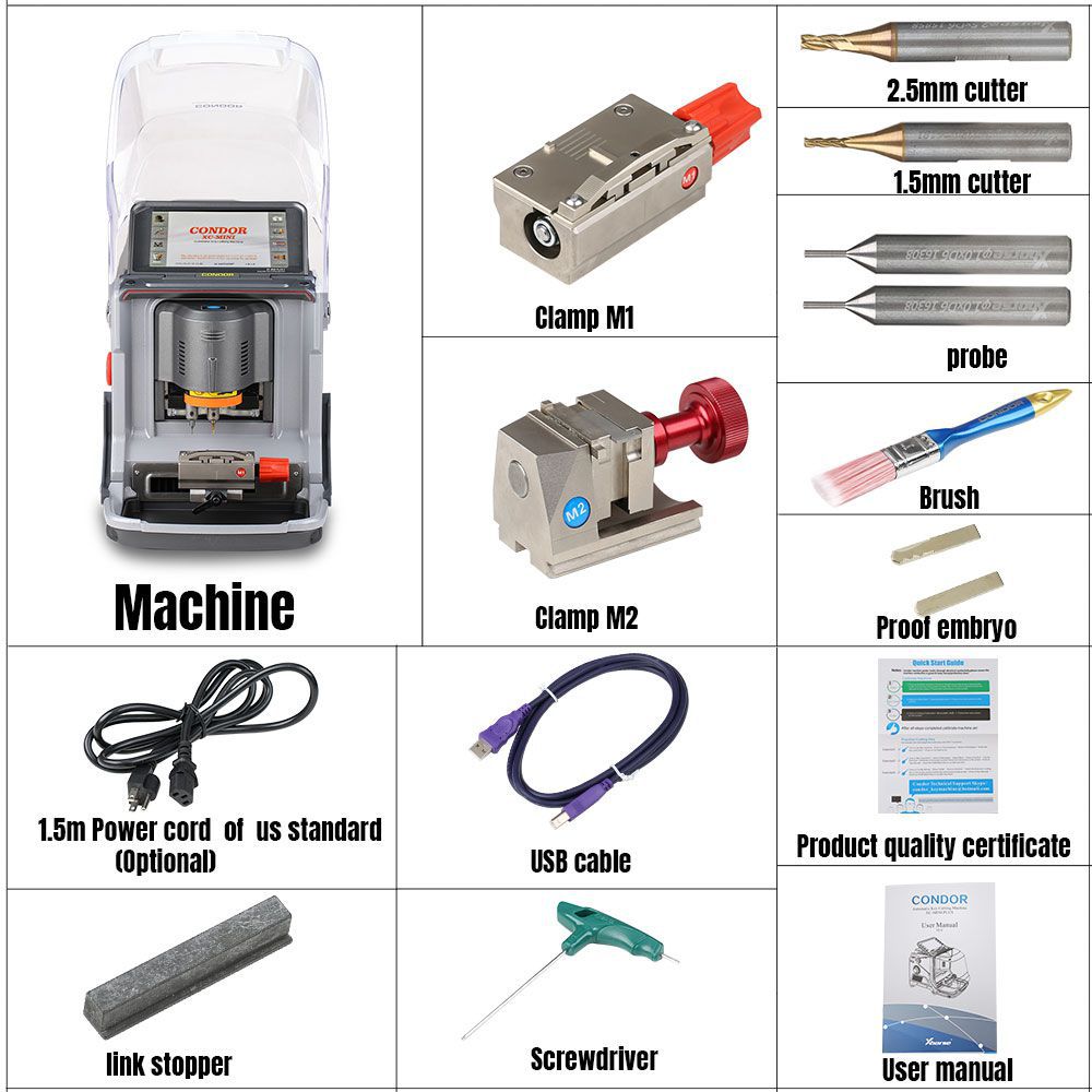 Xhorse Condor MINI Plus Cutting Machine with VVDI MB BGA Tool Key Programmer Get One Free BGA Token Everyday