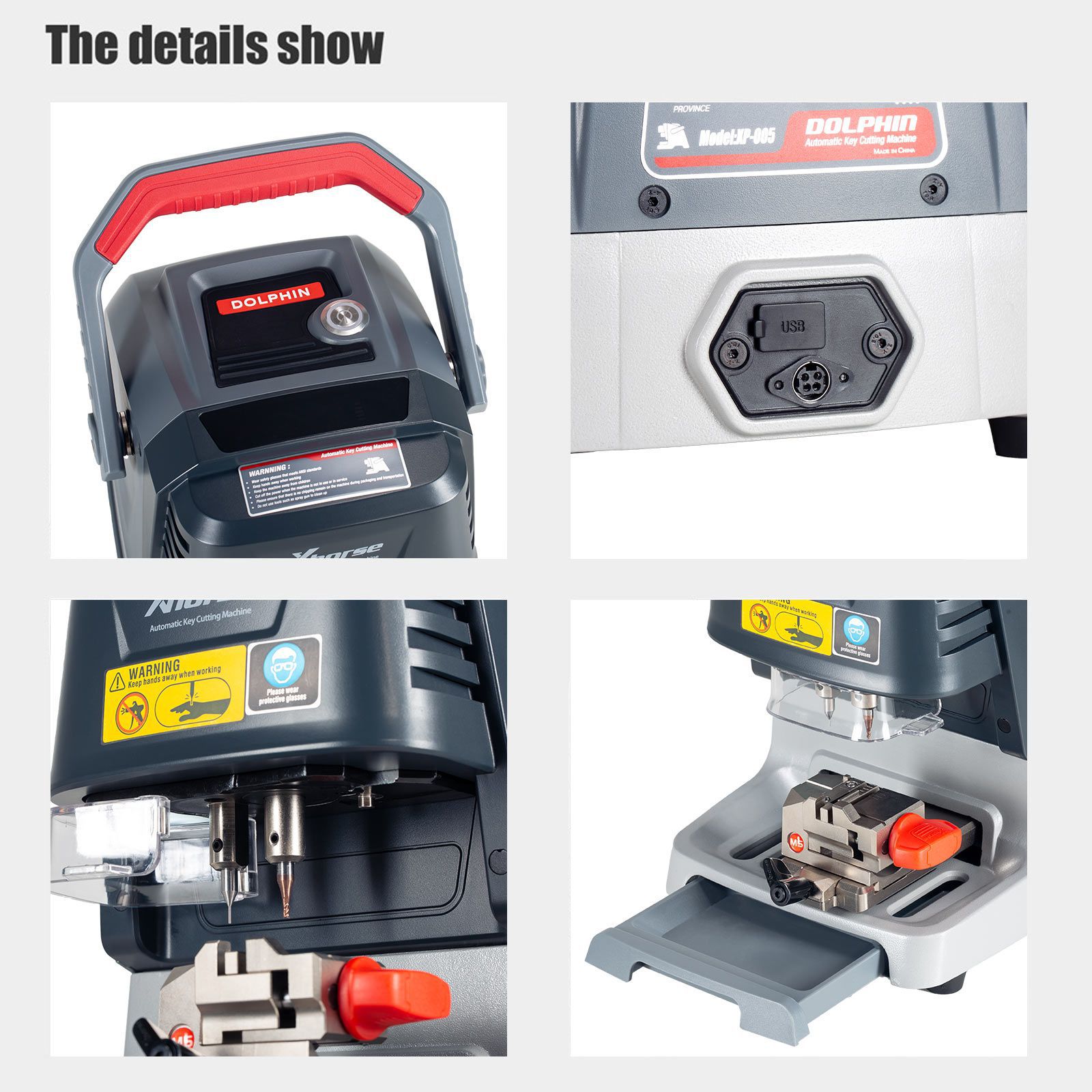 Schlüsselschneidemaschine 2024 Xhorse Dolphin XP-005 XP0501EN XP005 XP0501EN mit Klemme M5