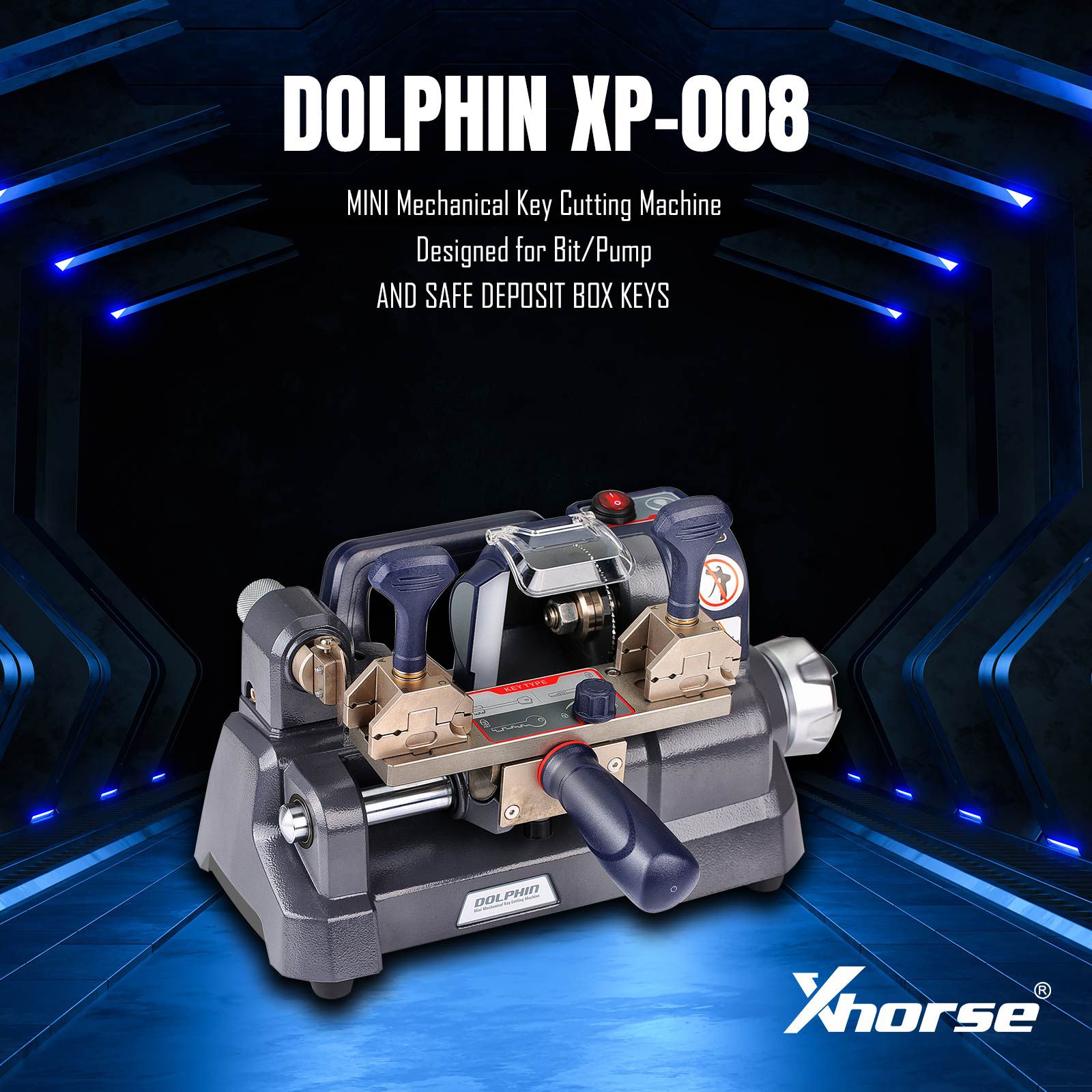 Neueste Xhorse Dolphin XP-008 Schlüsselschneidemaschine Mini Mechanisch für spezielle Bit/Doppel Bit Schlüssel