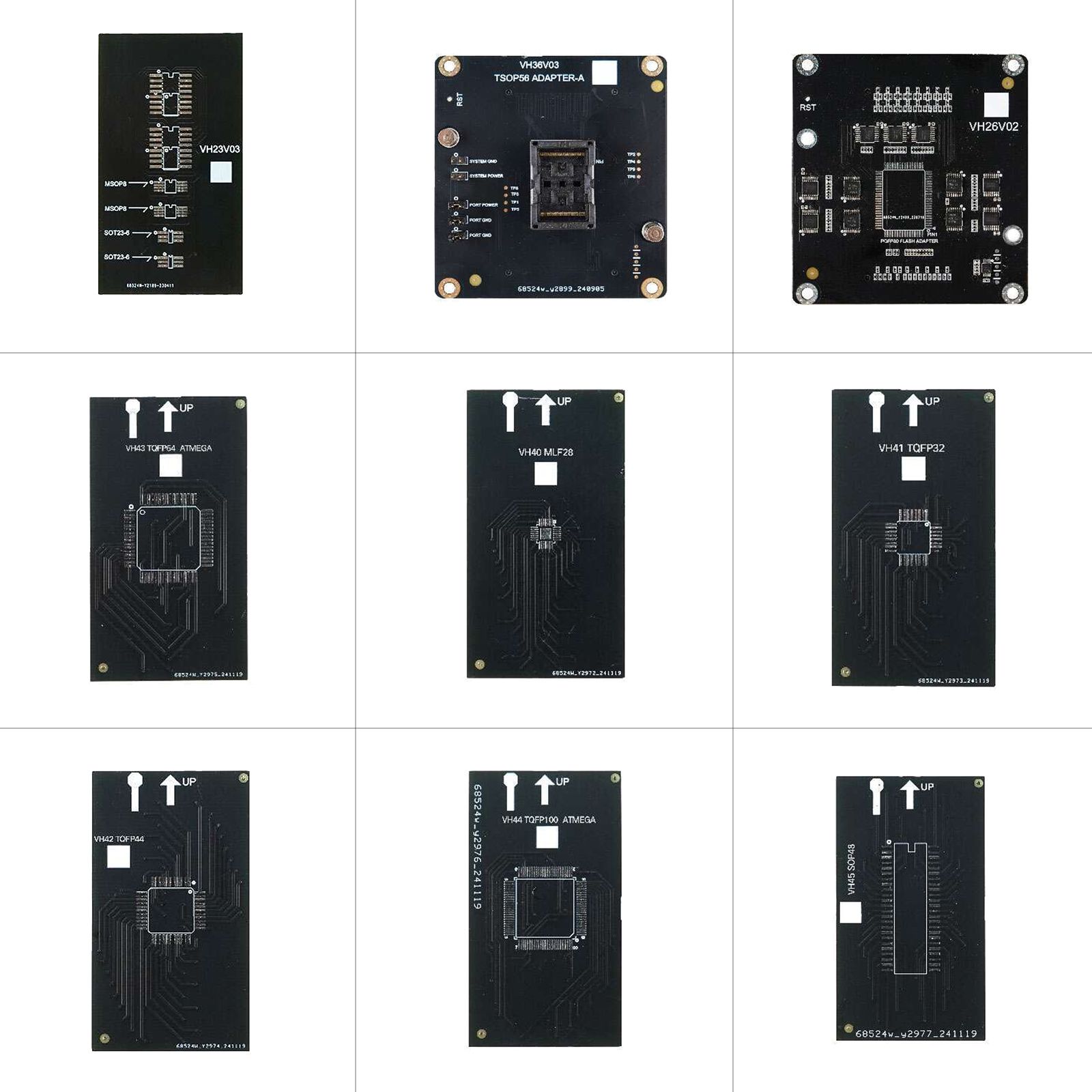 2025 Neueste Xhorse Multi Prog Adapter für EEPROM und FLASH 9pcs/set