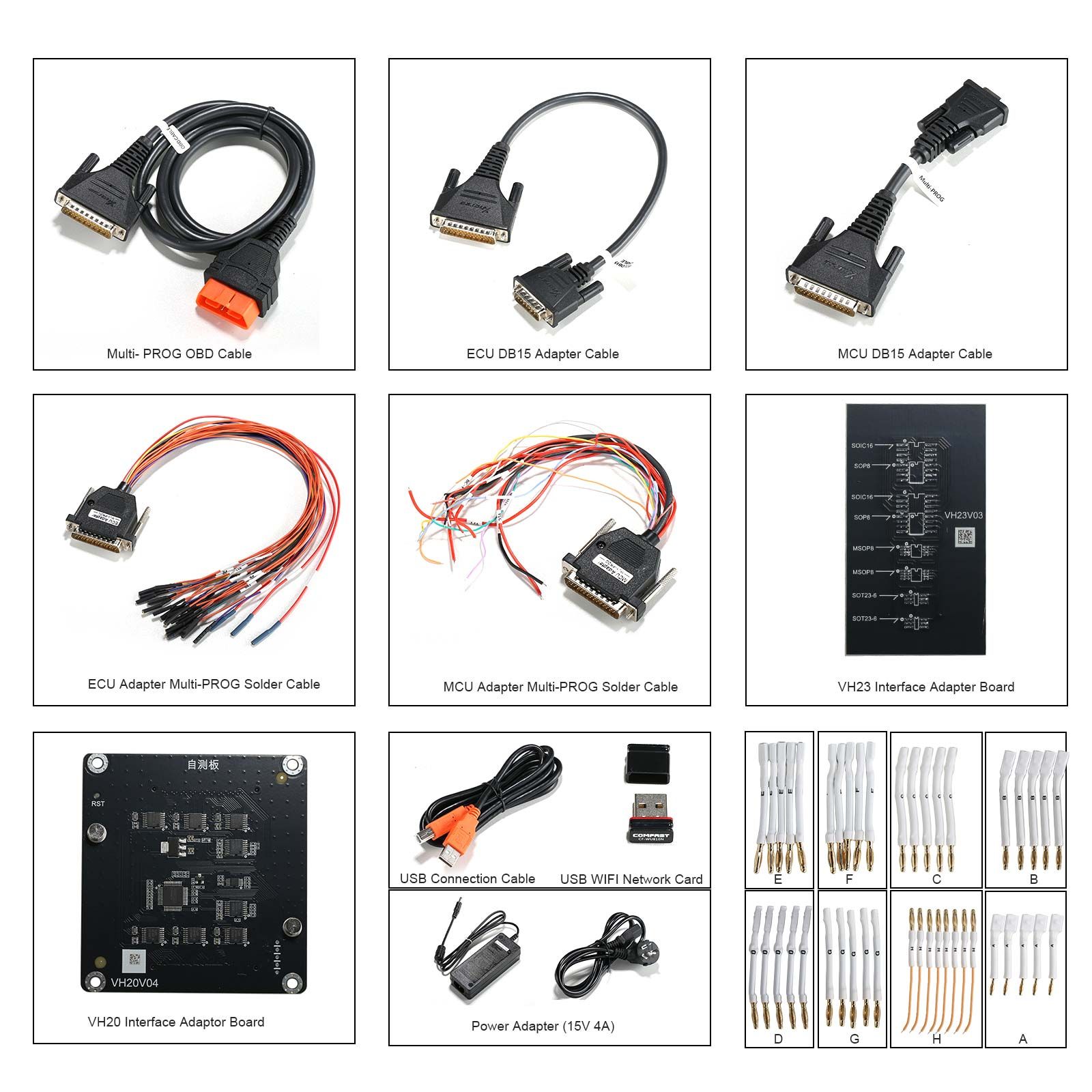 Xhorse Multi-PROG Multi Prog ECU TCU Programmer With GODIAG ECU GPT Boot AD and G-V ECU Cable For Read and write VAG Gearbox