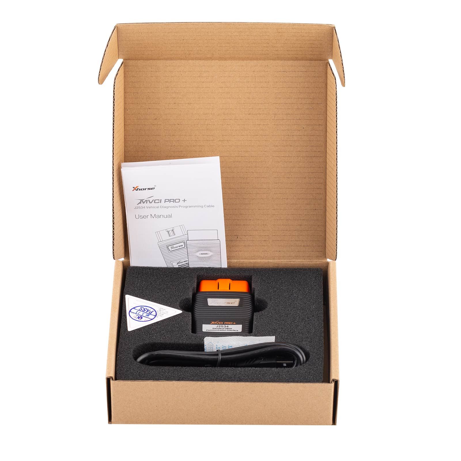 XHORSE XDMVJPGL MVCI PRO J2534 Vehicle Diagnostic Programming Cable for Benz/ Volvo/ Nissan/ Renault/ Peugeot/ GM/ Volkswagen/ Toyota