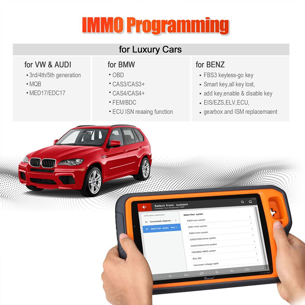 Xhorse VVDI Key Tool Plus Pad Global Advanced Full Version With VW MQB48-NEC35xx License, BMW Bench Read ISN and BMW Motorcycle License
