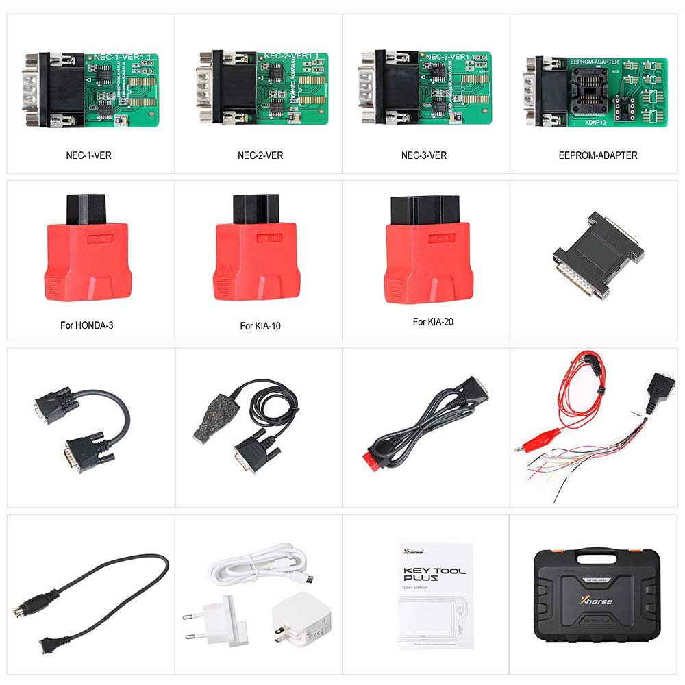 Xhorse VVDI Key Tool Plus Pad Global Advanced Full Version With VW MQB48-NEC35xx License, BMW Bench Read ISN and BMW Motorcycle License