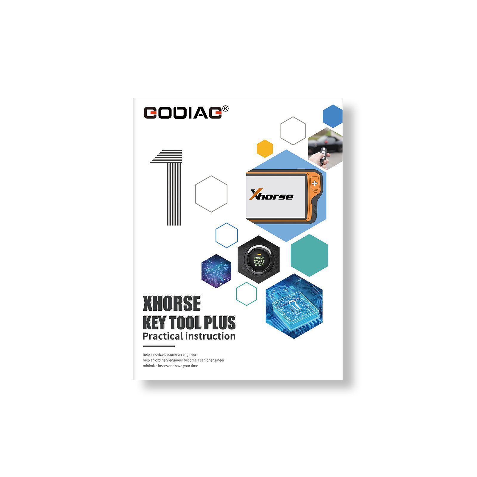 Xhorse VVDI Key Tool Plus Pad mit GODIAG Praktische Anleitung 1&2 Zwei Bücher