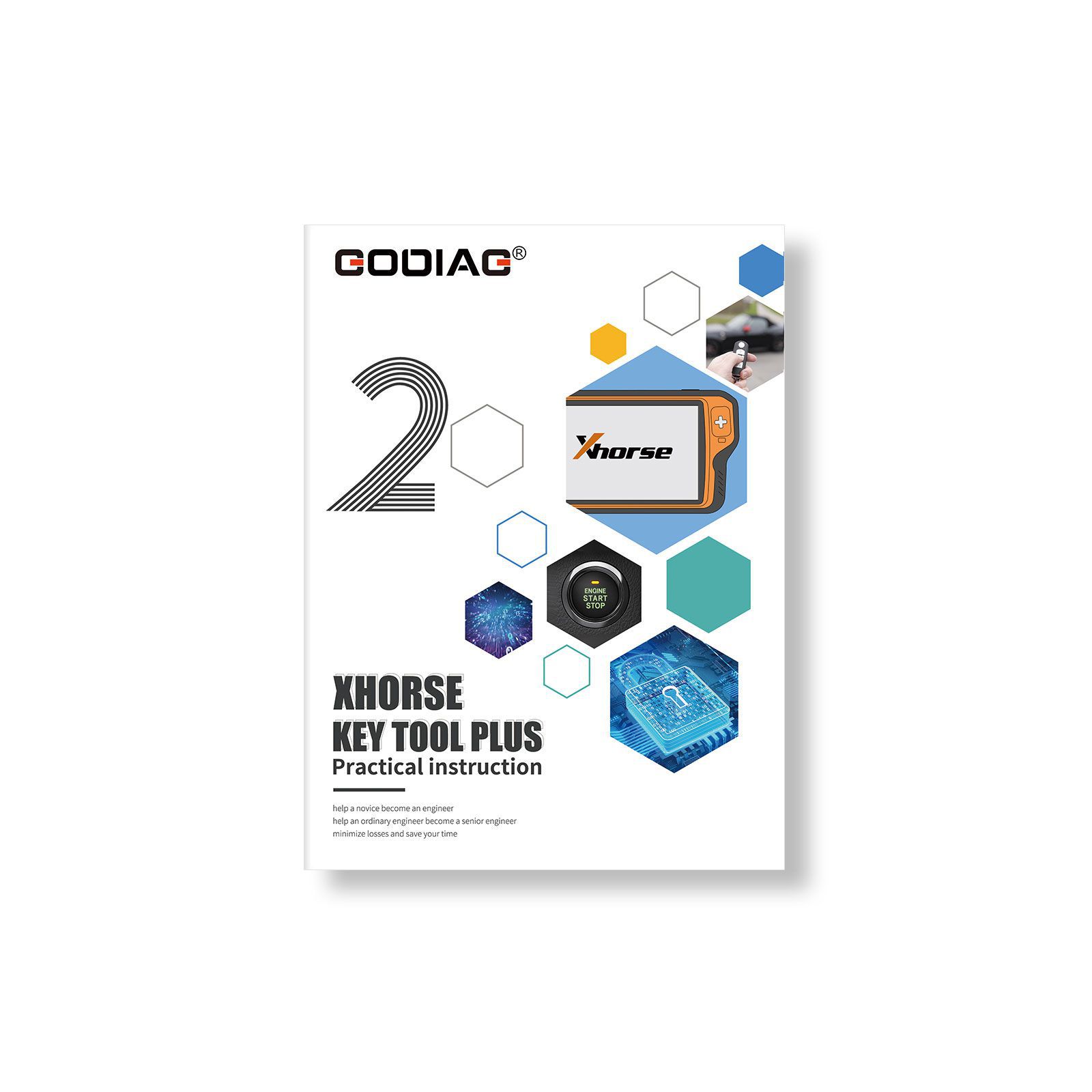 Xhorse VVDI Key Tool Plus Pad mit GODIAG Praktische Anleitung 1&2 Zwei Bücher