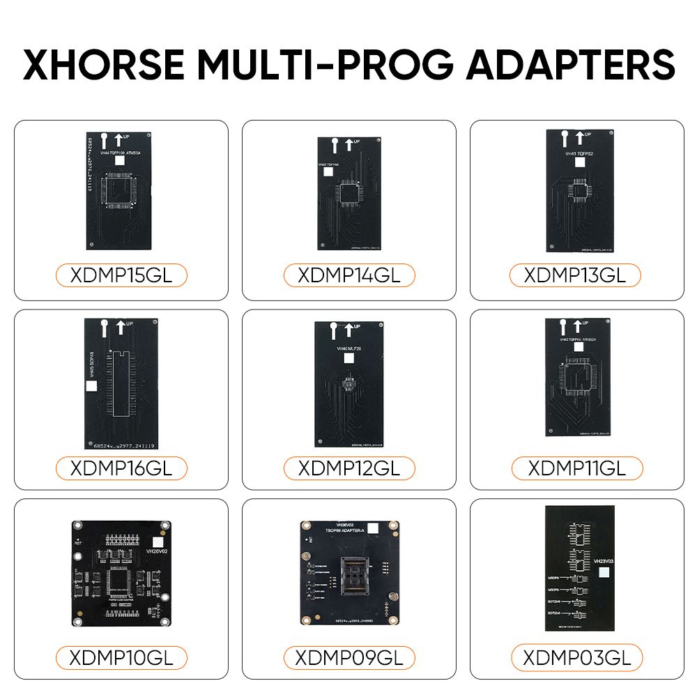 Xhorse Multi-PROG Multi Prog ECU TCU Programmer With Xhorse Multi Prog Adapters Kit 9 Pieces for EEPROM and FLASH