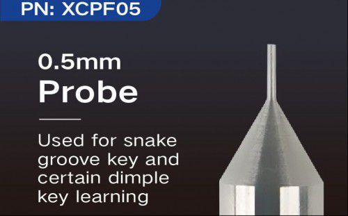 2023 Xhorse XCPF05GL 0.5mm Sonde für Schlangensonde Groove Key und Bestimmte Dimple Key Learning 5pcs/lot