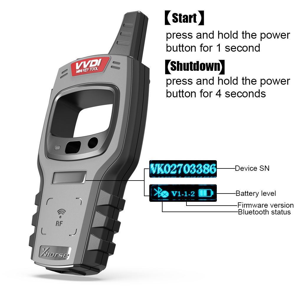 2024 Xhorse VVDI XDKTMGEN MINI Key Tool Globale Version Ohne Kopie 48 Transponder (96 bit) Funktion Keine Token