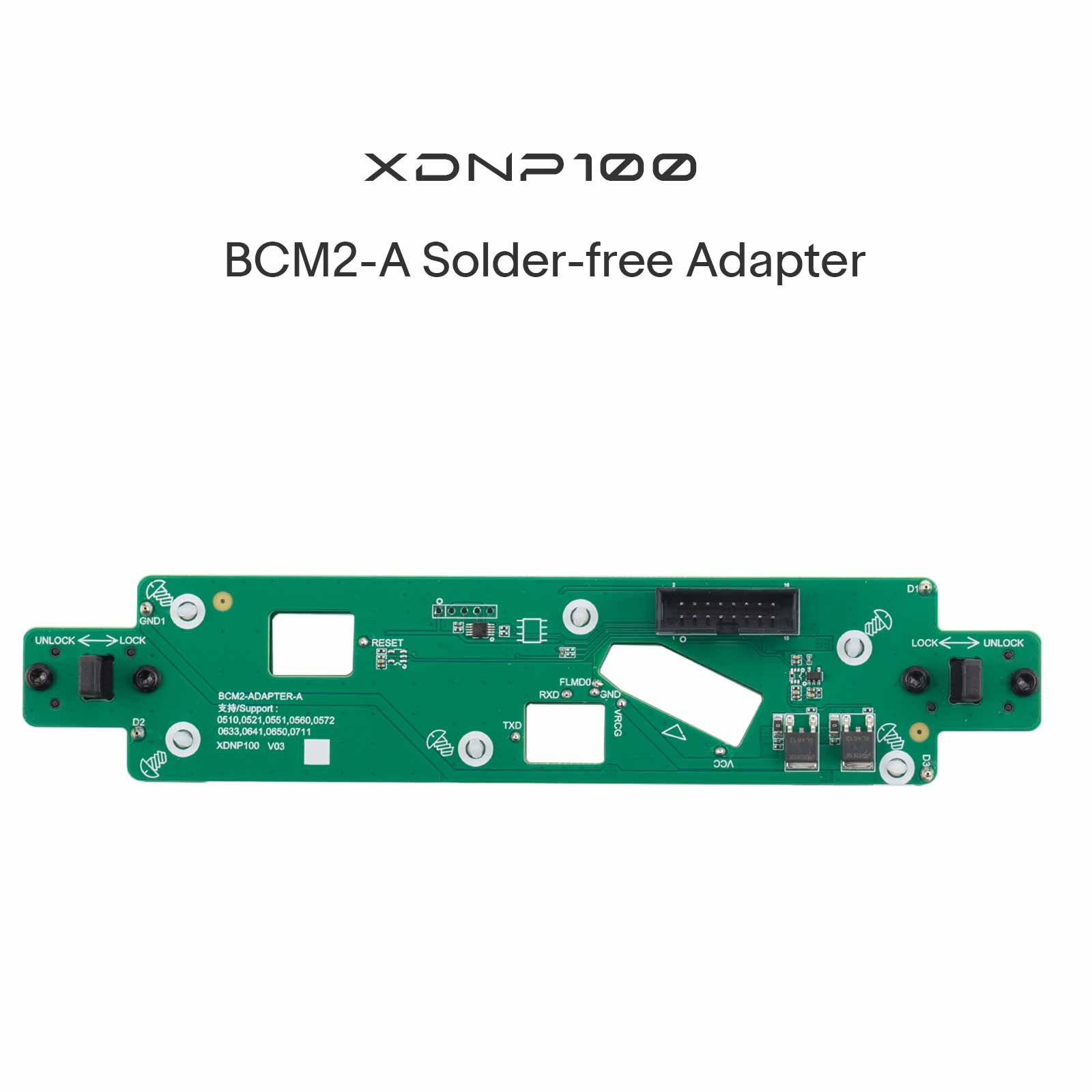 XHORSE XDNPA2GL Audi BCM2 Solder-free Adapter Second Generation for Audi All Key Lost & Add Key for VVDI Key Tool Plus, MULTI-PROG