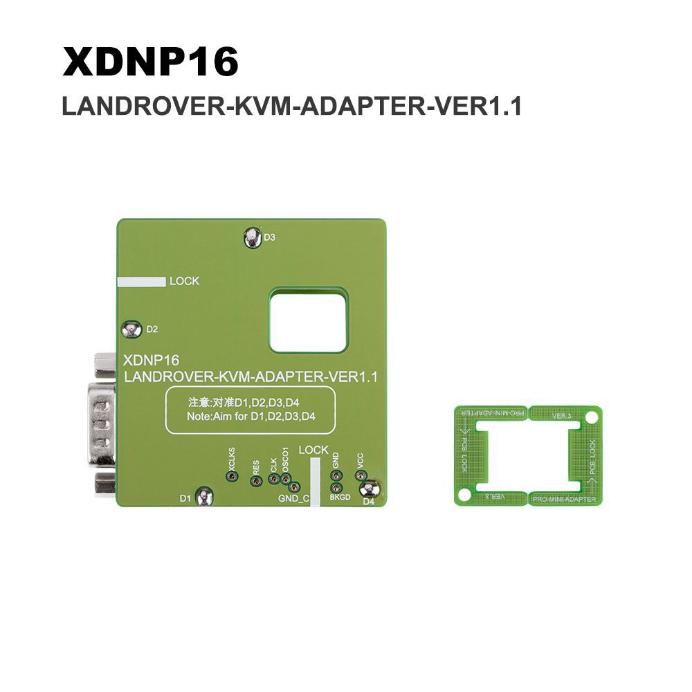 Xhorse XDNPP16 Adapter lötfrei für Landrover KVM Set Arbeiten mit VVDI Prog/MINI PROG und KEY TOOL PLUS