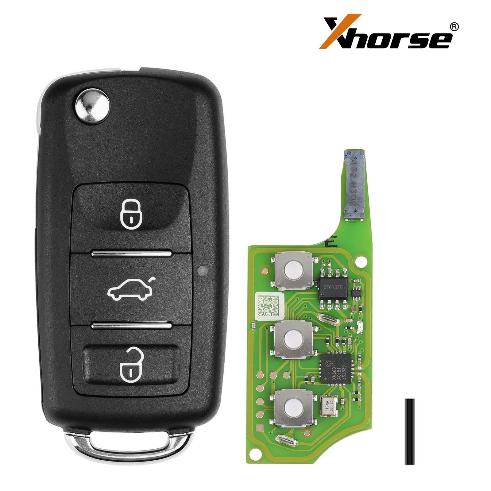 2025 Xhorse XEB510EN Volkswagen B5 Type Super Remote with XT27B Super Chip 10pcs/lot