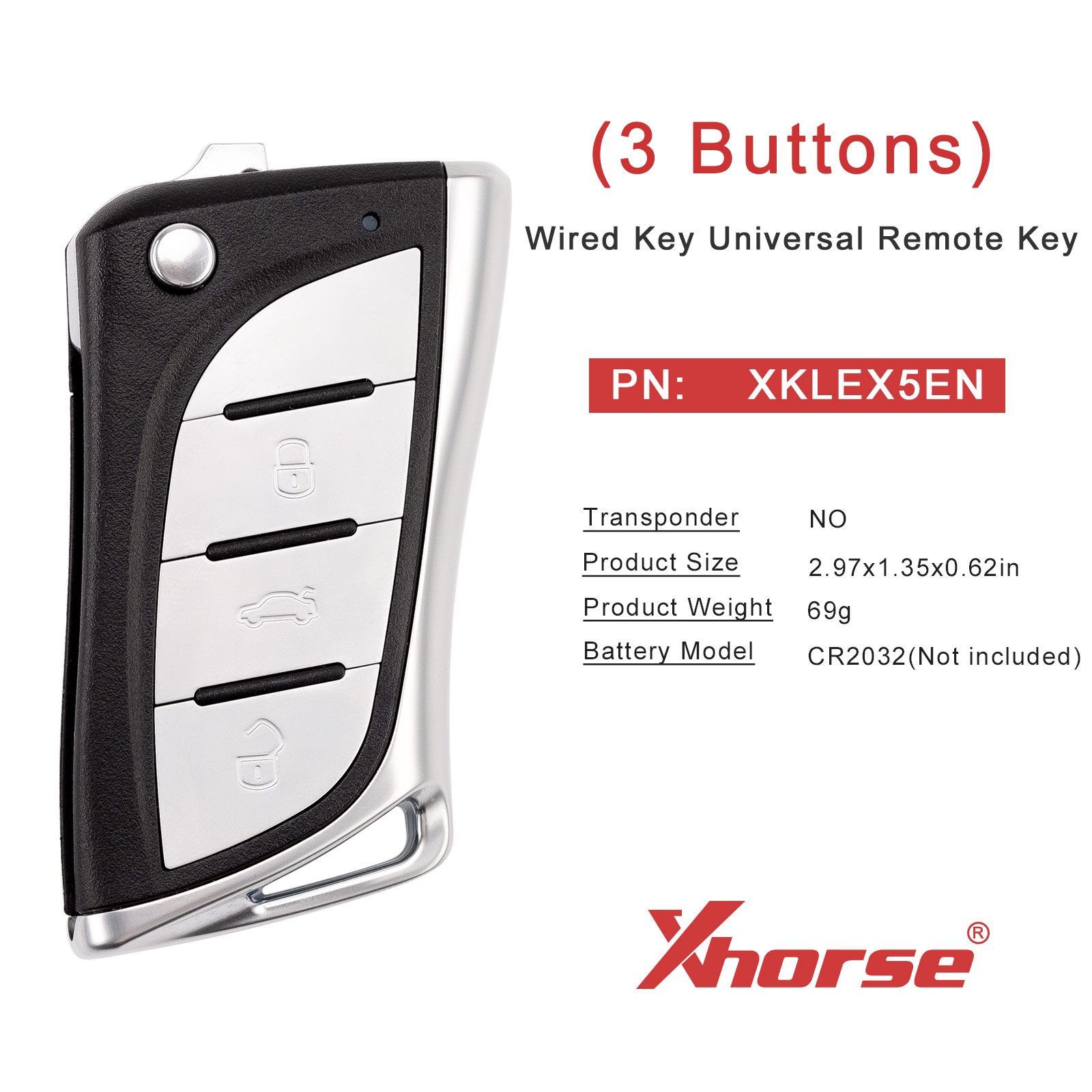 XHORSE XKLEX5EN for Lexus 2nd Generation Smart Key Universal Remote Key 5pcs/lot