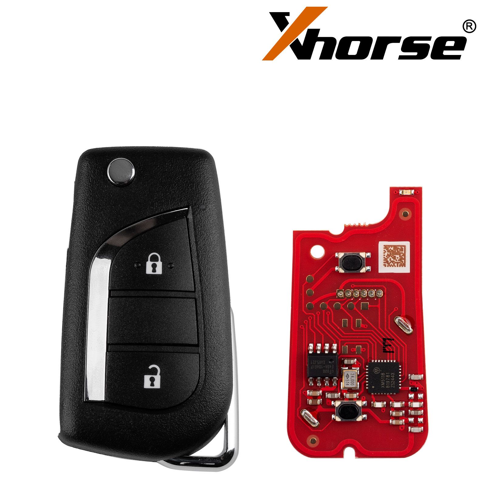 XHORSE XKTO21EN for Toyota 2 Buttons Second Generation Universal Wired Remote Key 5pcs/lot