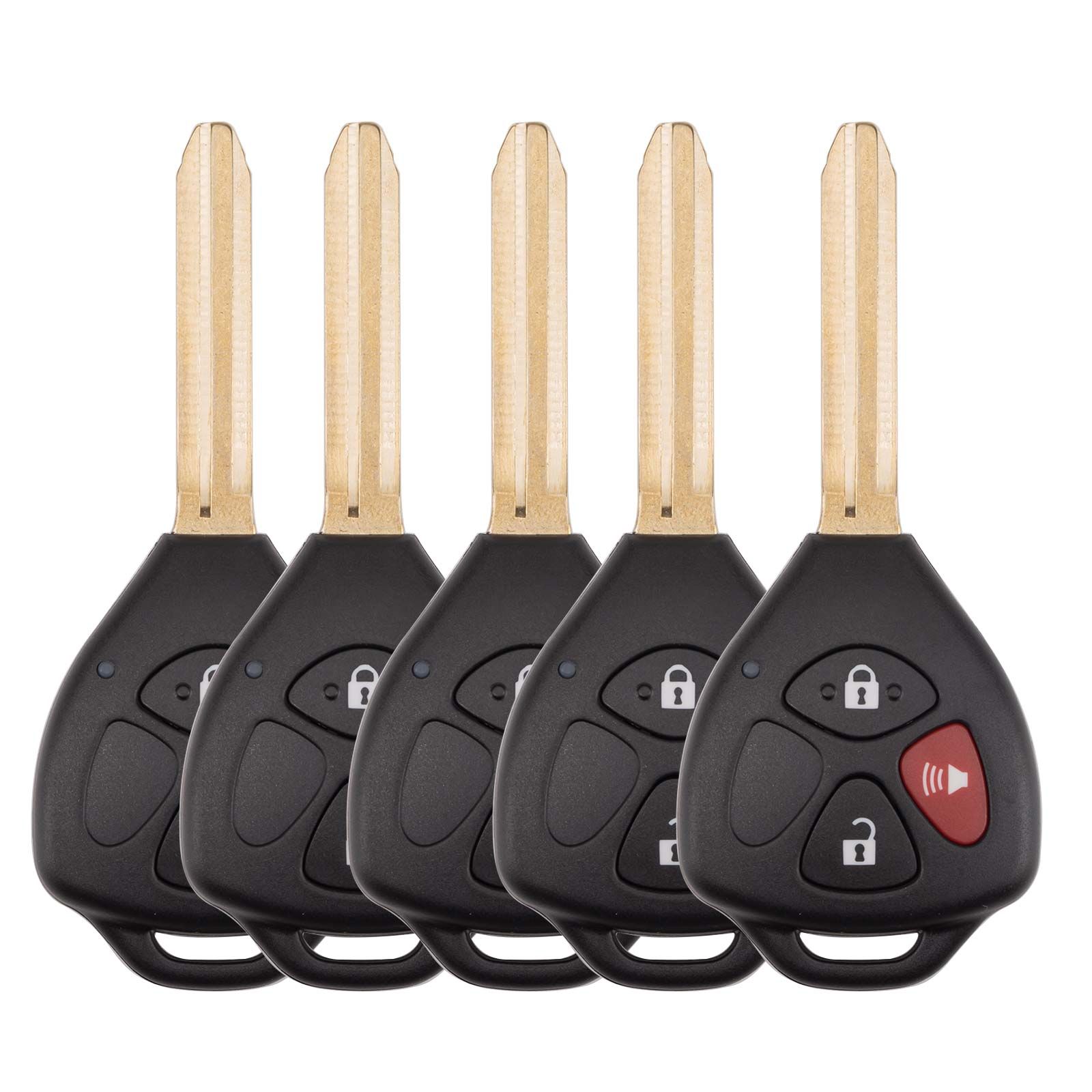XHORSE XKTO24EN for Toyota Models Right 3 Buttons Triangle Second Generation Wired Remote 5pcs/lot