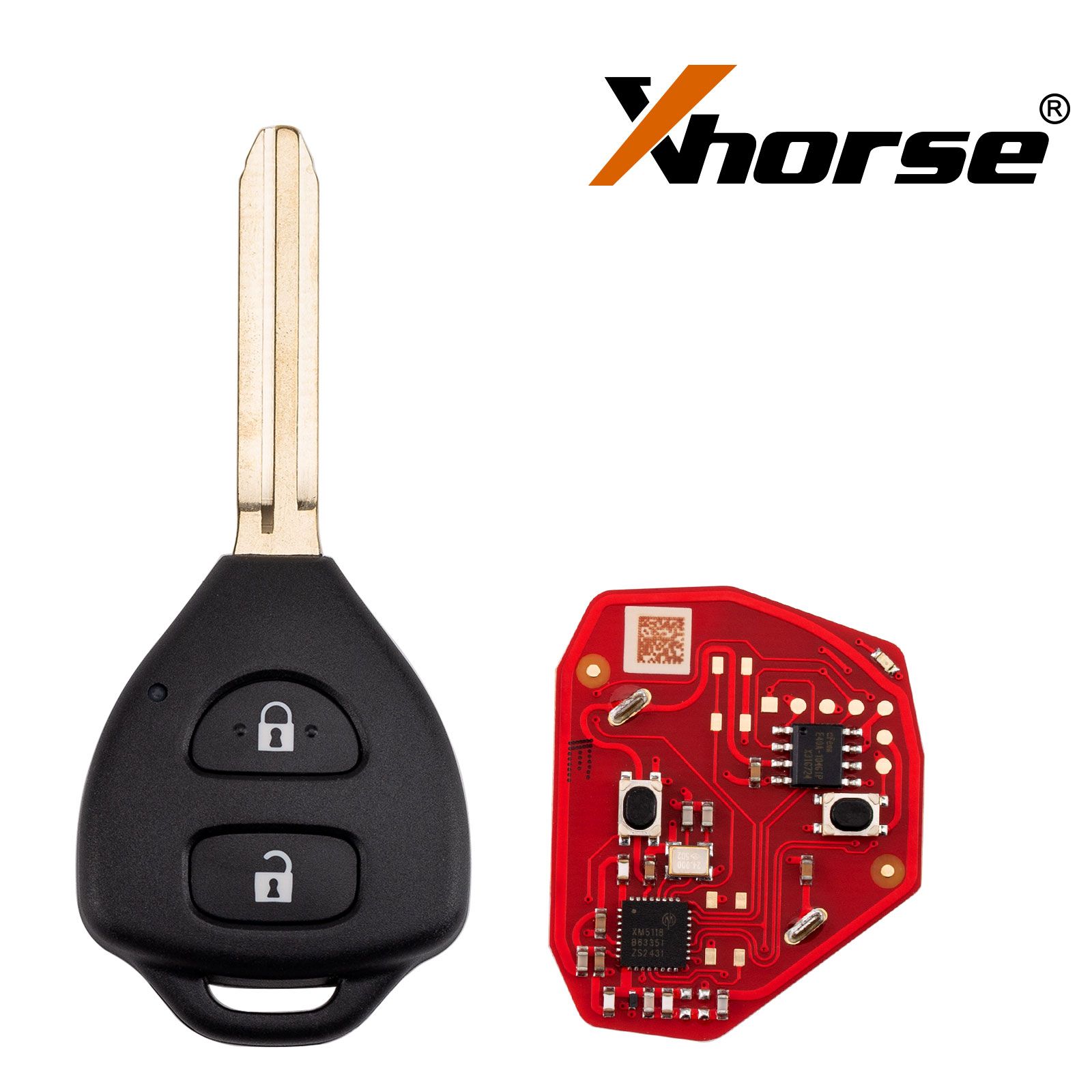 XHORSE XKTO25EN for Toyota Models 2 Buttons Triangle Second Generation Wired Remote 5pcs/lot