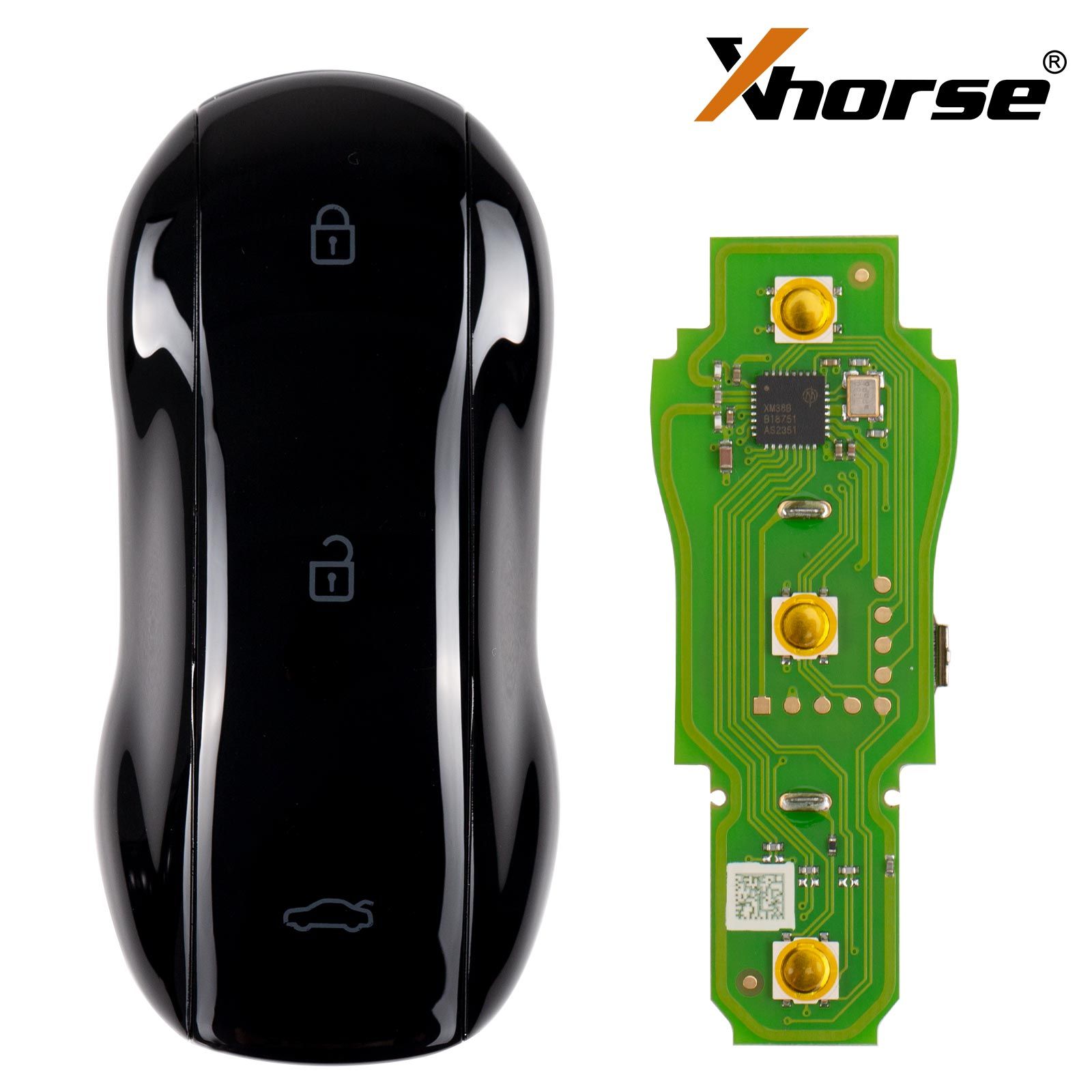 XHORSE XSSC21EN  XM38 TOY.T Univesal Smart Key Supercar Style Glossy Black Color 5pcs/lot
