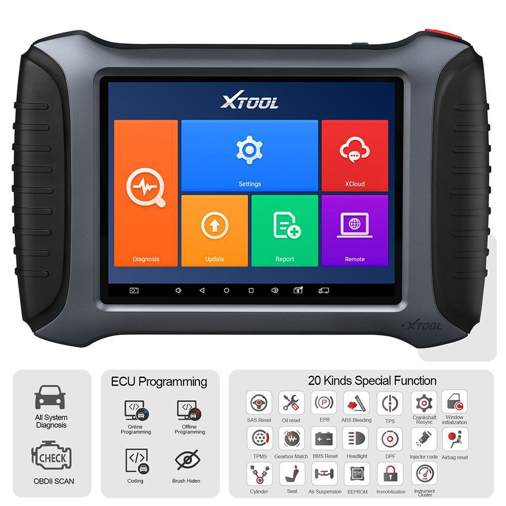 XTOOL A80 Pro H6 Pro Full System Diagnose Tool mit Schlüsselprogrammierung/ECU Programmierung/Special Function Kompatibel mit KC501/KS-1/KC100