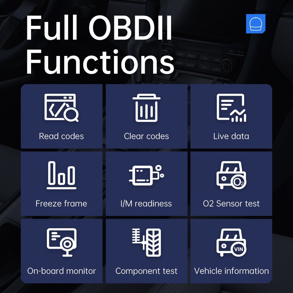 XTOOL ASD60 OBD2 Scanner For Benz VW BMW Full Automotivo OBD II Code Reader Support IOS/Android With 15 Reset Functions