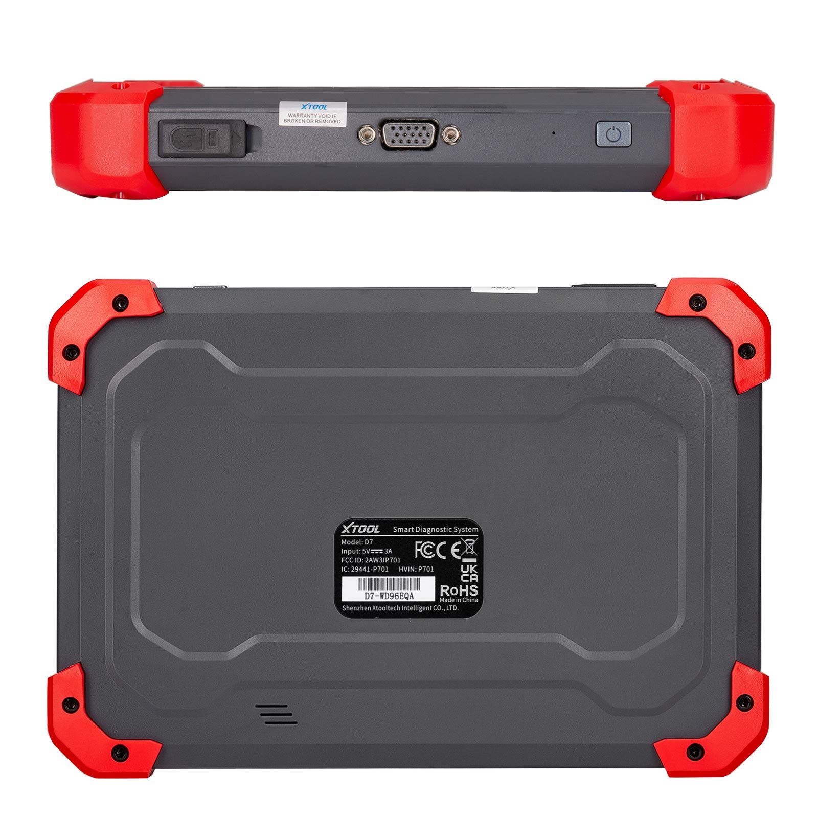 XTOOL D7 Automotive Diagnostic Tool Bi-Directional Support OE-Level Full Diagnosis with 36+ Services IMMO/Key Programming ABS Bleeding