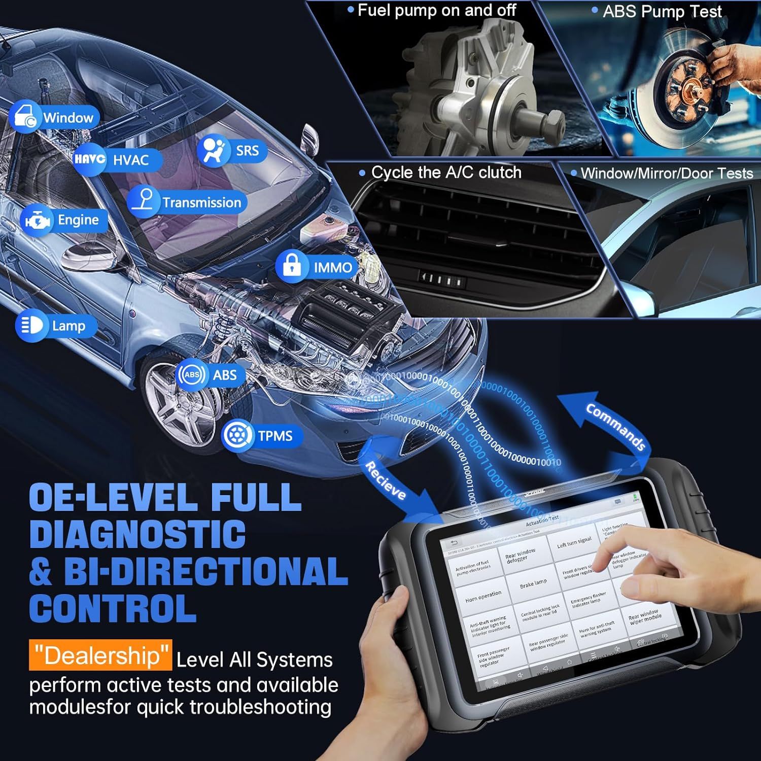 2025 XTOOL D8S Bi-Directional Diagnostic Scan Tool CAN FD & DoIP, ECU Coding, Topology, Key Programming, Full Diagnostics, Upgraded Ver. of D8