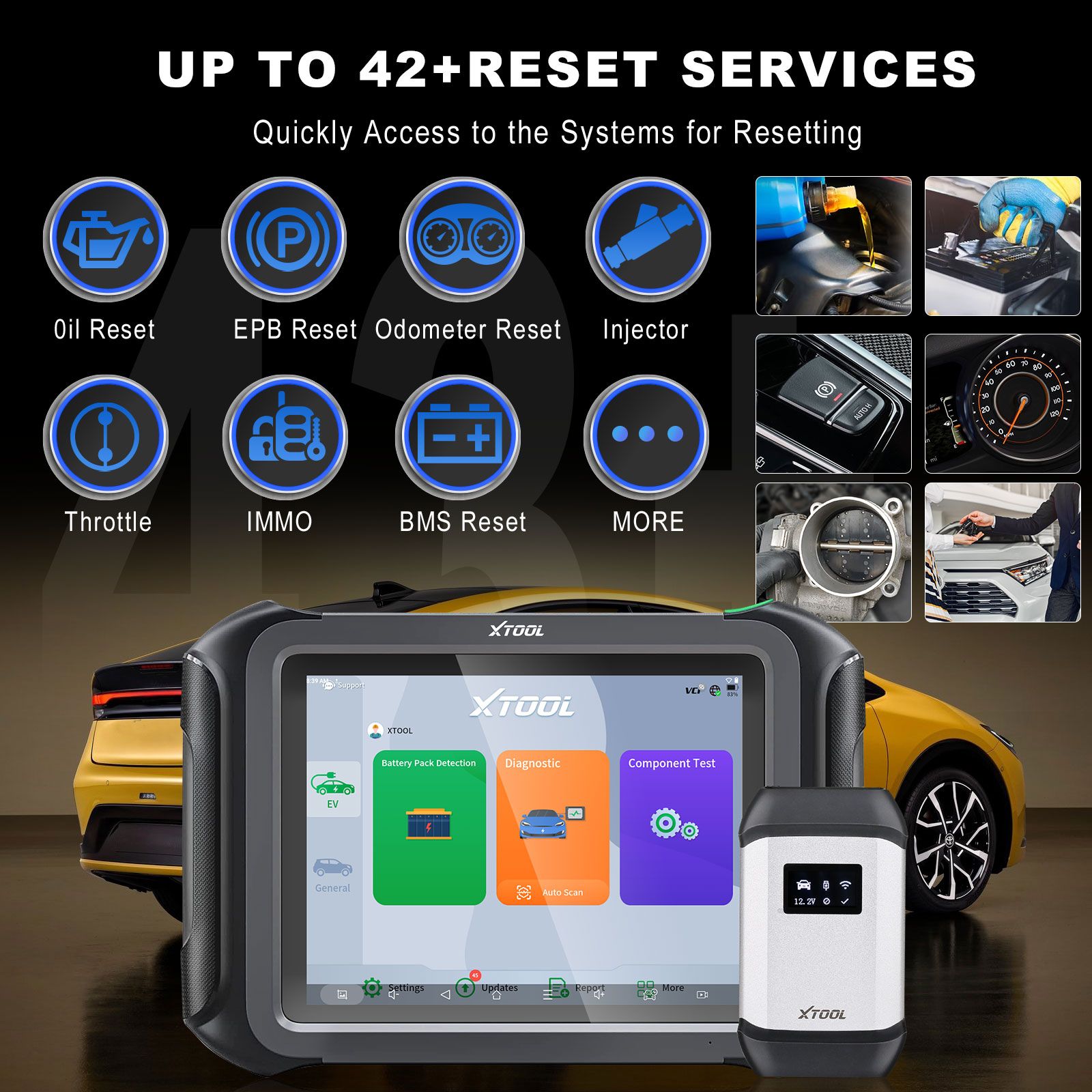 XTOOL D9 EV Electric Vehicles Diagnostic Tablet Support DoIP and CAN-FD For Tesla For BYD With Battery Pack Detection