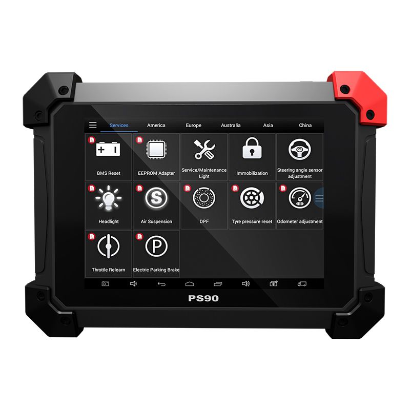 XTOOL PS90 Automotive OBD2 Car Diagnostic Tool Mit Key Programmer /Odometer Correcito /EPS Support Multi Car Models mit Wifi /BT