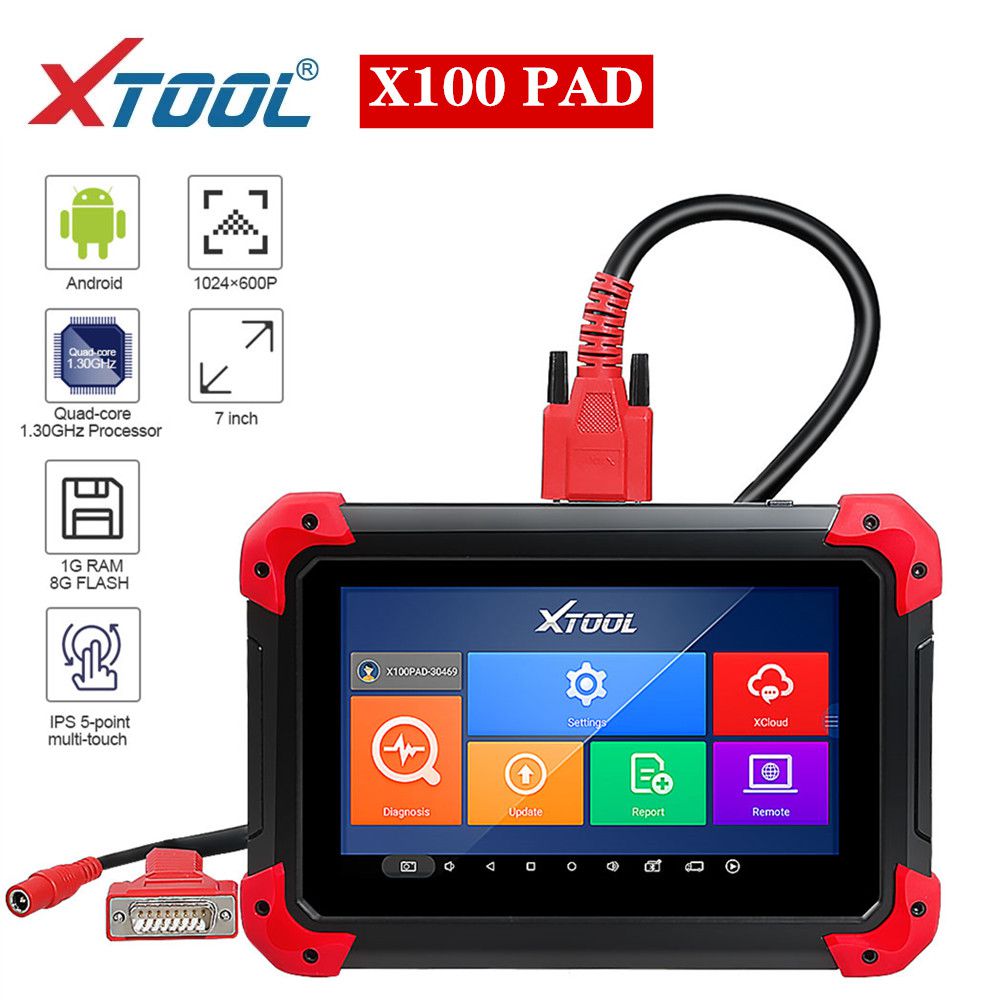 Original XTOOL X100 X -100 PAD Tablet Key Programmer mit EEPROM Adapter Support Special Functions
