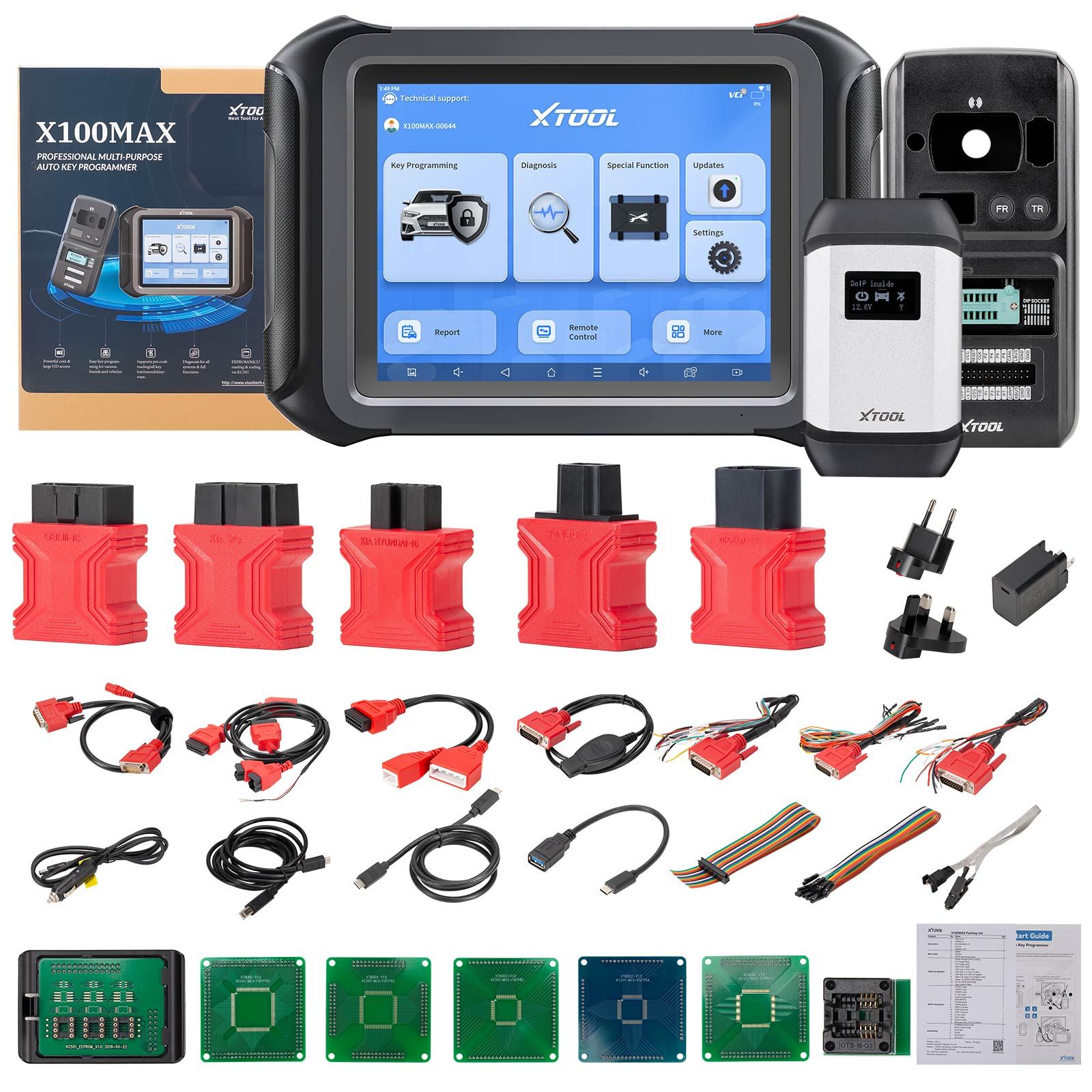 2025 XTOOL X100 MAX Auto Key Programmer IMMO Elite Diagnostic Tools With KC501 ECU Coding Full Bidirectional Control Update of X100 PAD3