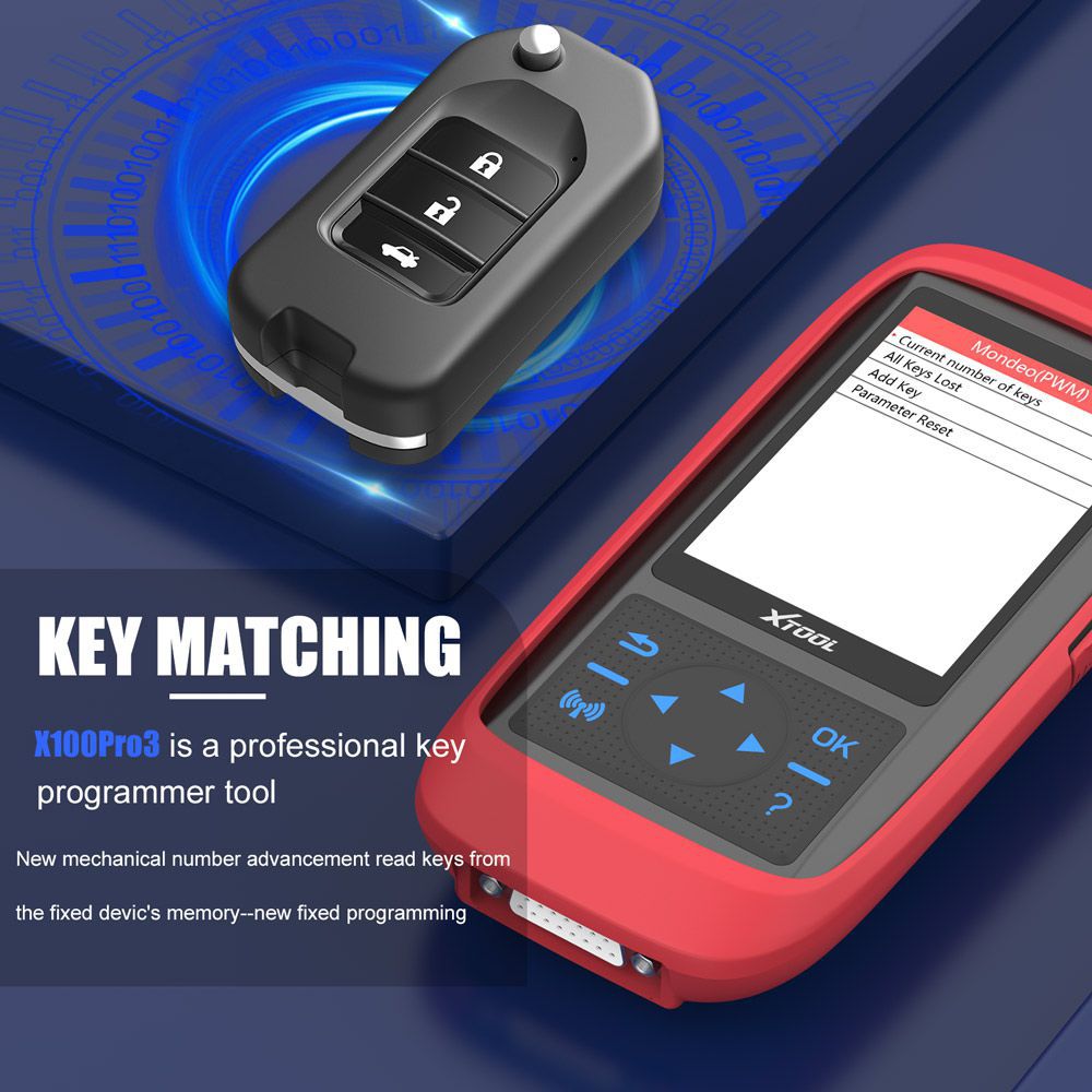 XTOOL X100 Pro3 Professional Auto Key Programmer Add EPB, ABS, TPS Reset Functions Free Update Lifetime