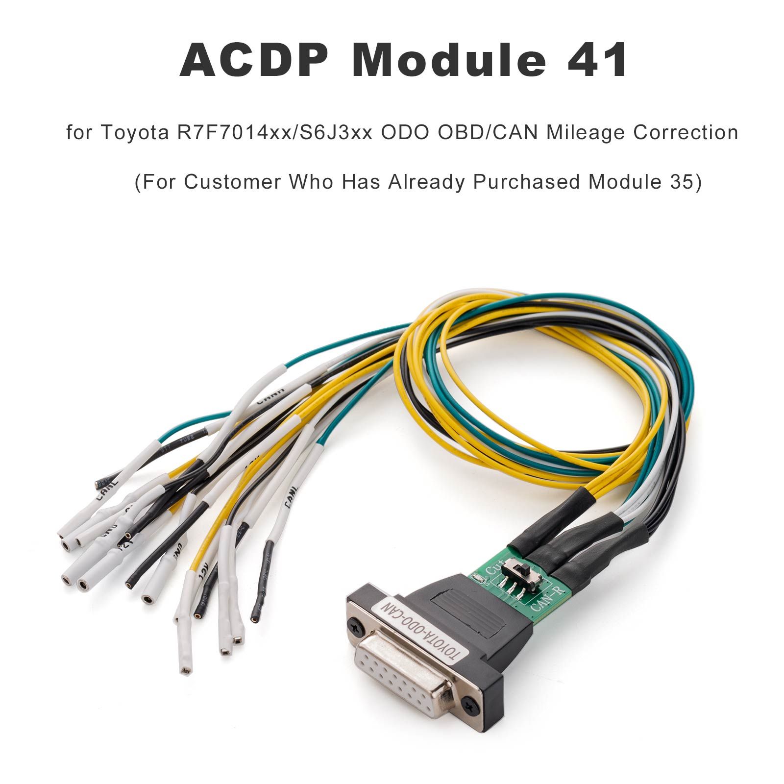 YANHUA ACDP Module 41 for Toyota R7F7014xx/S6J3xx ODO OBD/CAN Mileage Correction (For Customer Who Has Already Purchased Module 35)