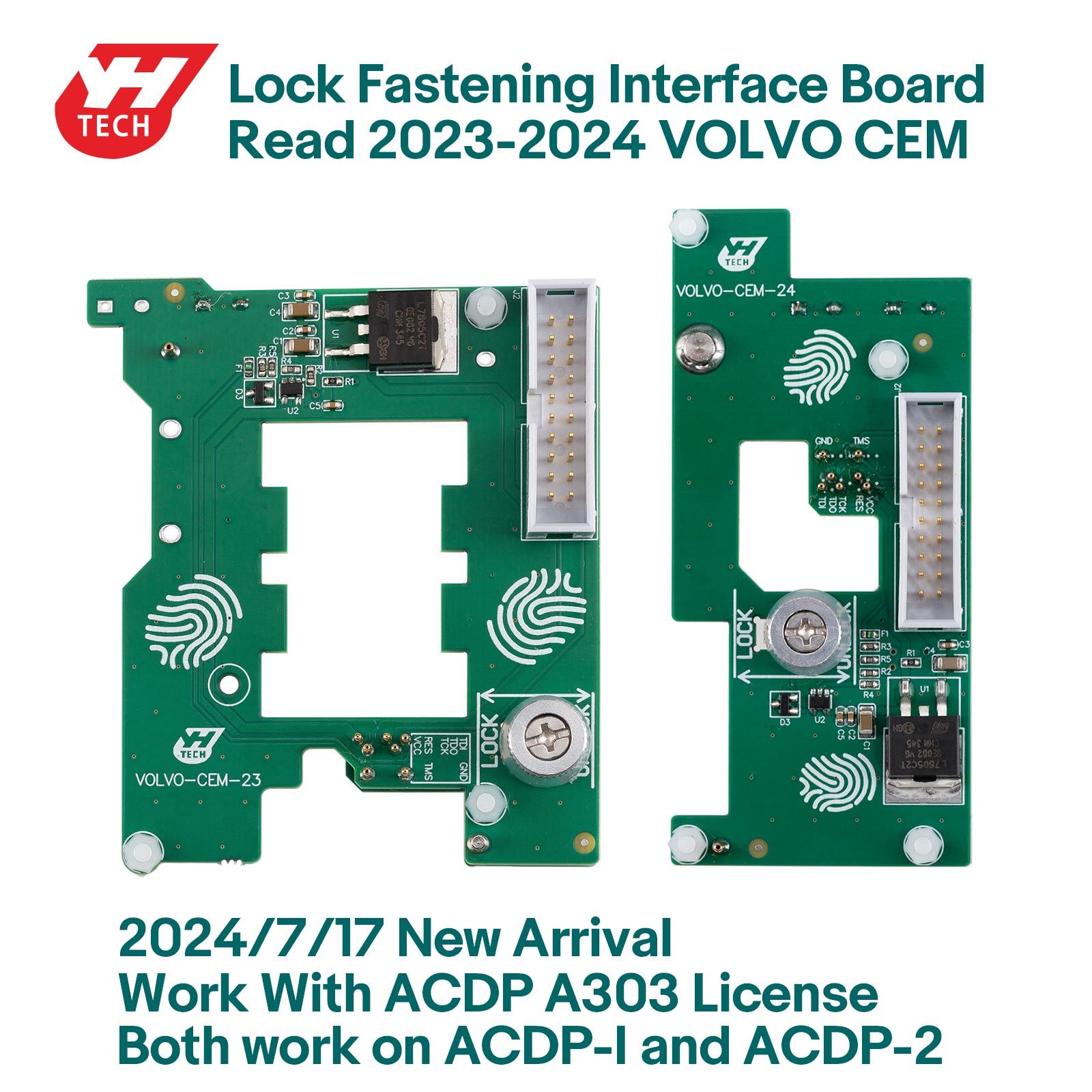 Yanhua Mini ACDP ACDP-2 Volvo (2023-2024) CEM Interface Board Kit 2 Interface Boards