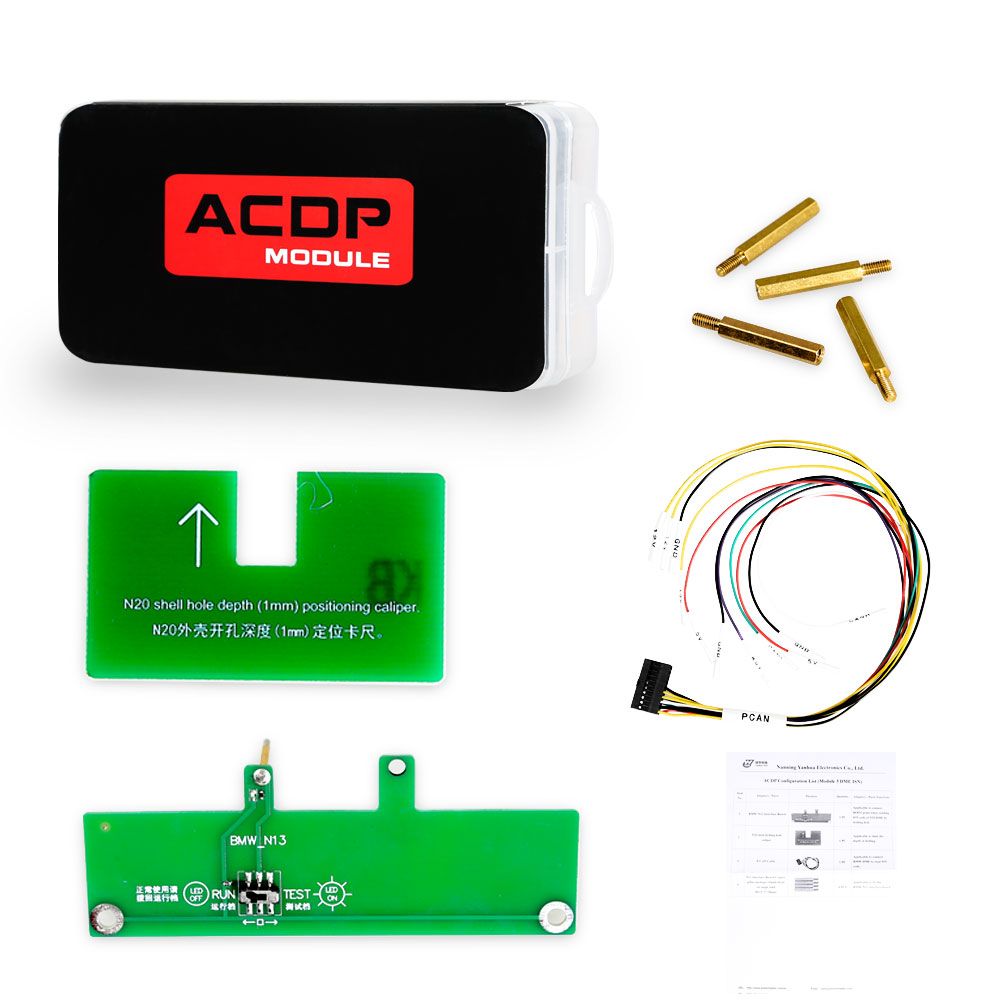 2025 Yanhua ACDP-2 BMW IMMO Package with Module 1/2/3/31/38 + License + BDC2 Platform + B48/N20/N55/B38 Bench Interface Board + BDC3 BCP Board