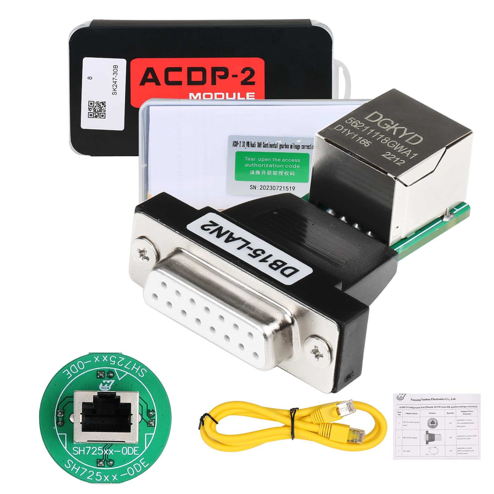 Yanhua ACDP-2 VW/Audi TCU/ODO Mileage Package with Module 21/25/30/33/34 for VW/Audi Gearbox and Cluster Mileage