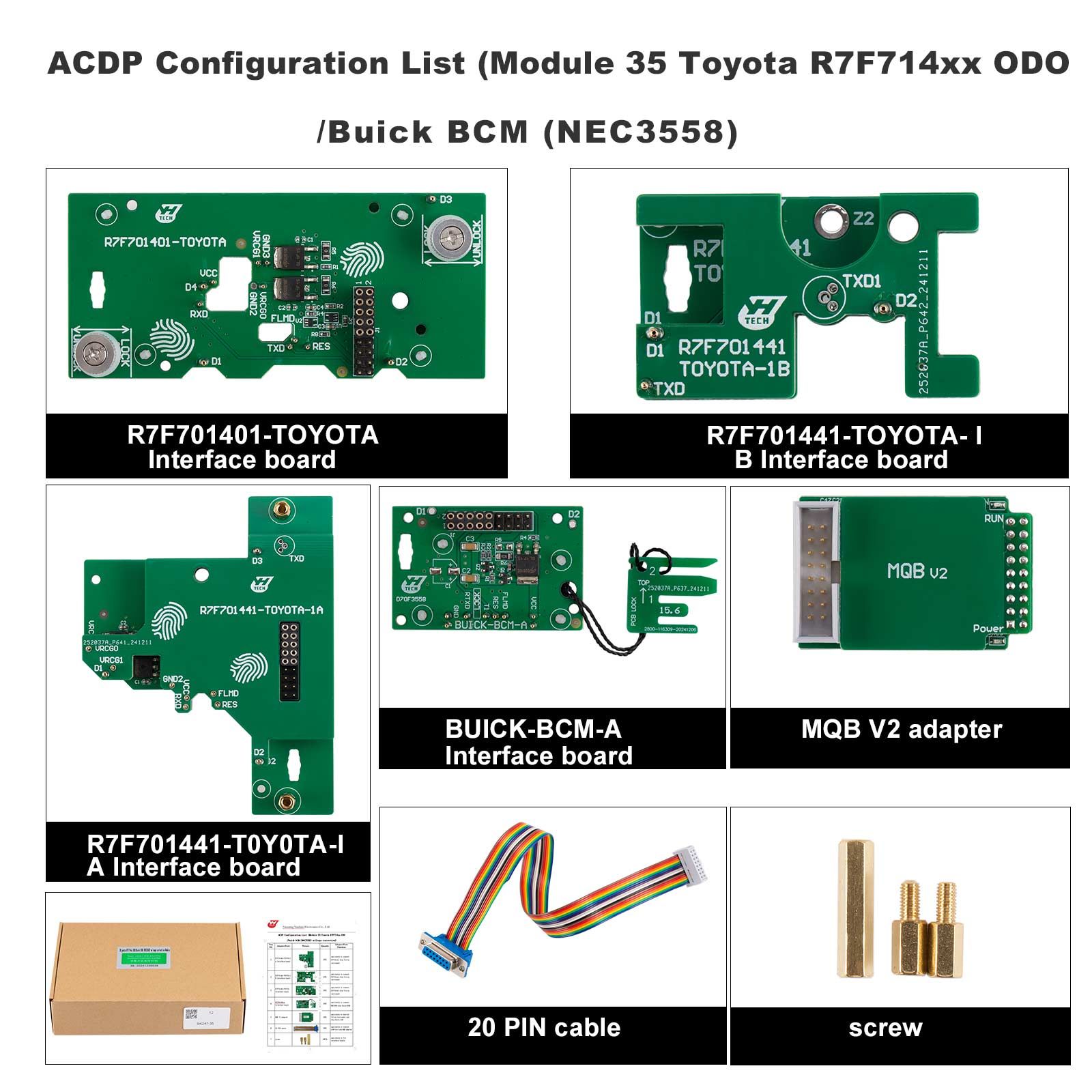 Yanhua Mini ACDP ACDP-2 Module 35 with License A002 for Toyota R7F714xx ODO/Buick BCM (NEC3558) Mileage Correction