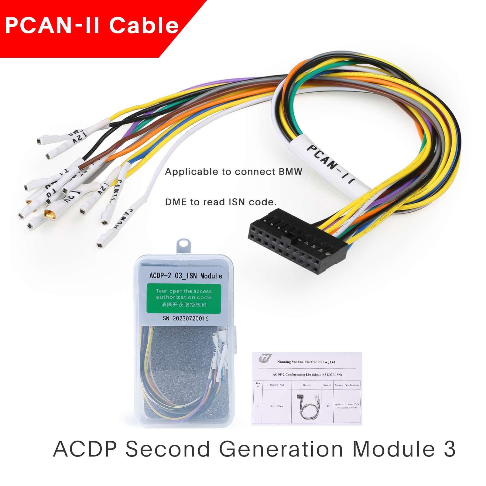 Yanhua ACDP2 BMW BDC2 / BDC3 / BCP Paket ACDP-2 Hardware + Modul 3 + Modul 38 + BDC2 Plattform + B48 / B58 Board + BDC3 / BCP Board