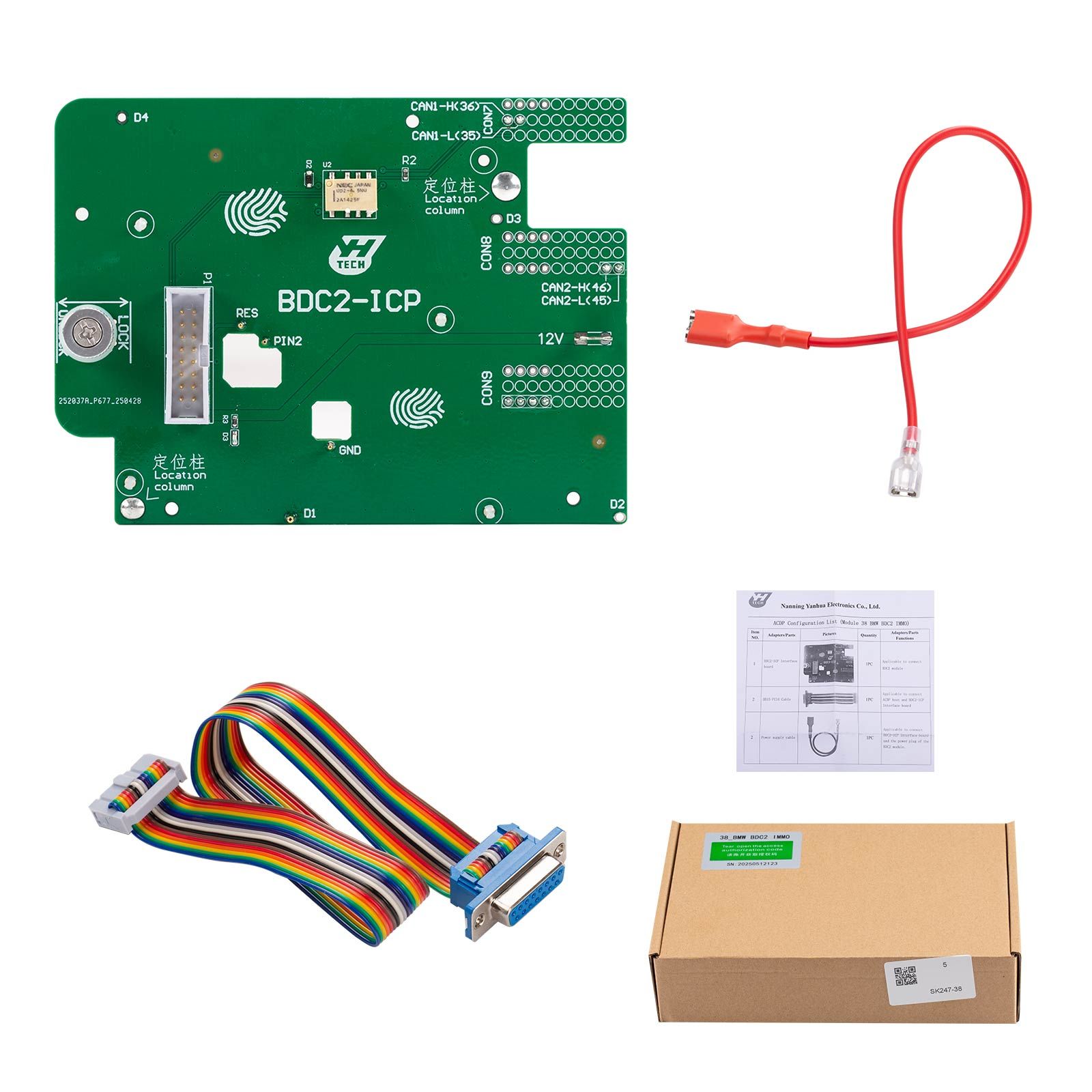 Yanhua ACDP2 BMW BDC2 / BDC3 / BCP Paket ACDP-2 Hardware + Modul 3 + Modul 38 + BDC2 Plattform + B48 / B58 Board + BDC3 / BCP Board
