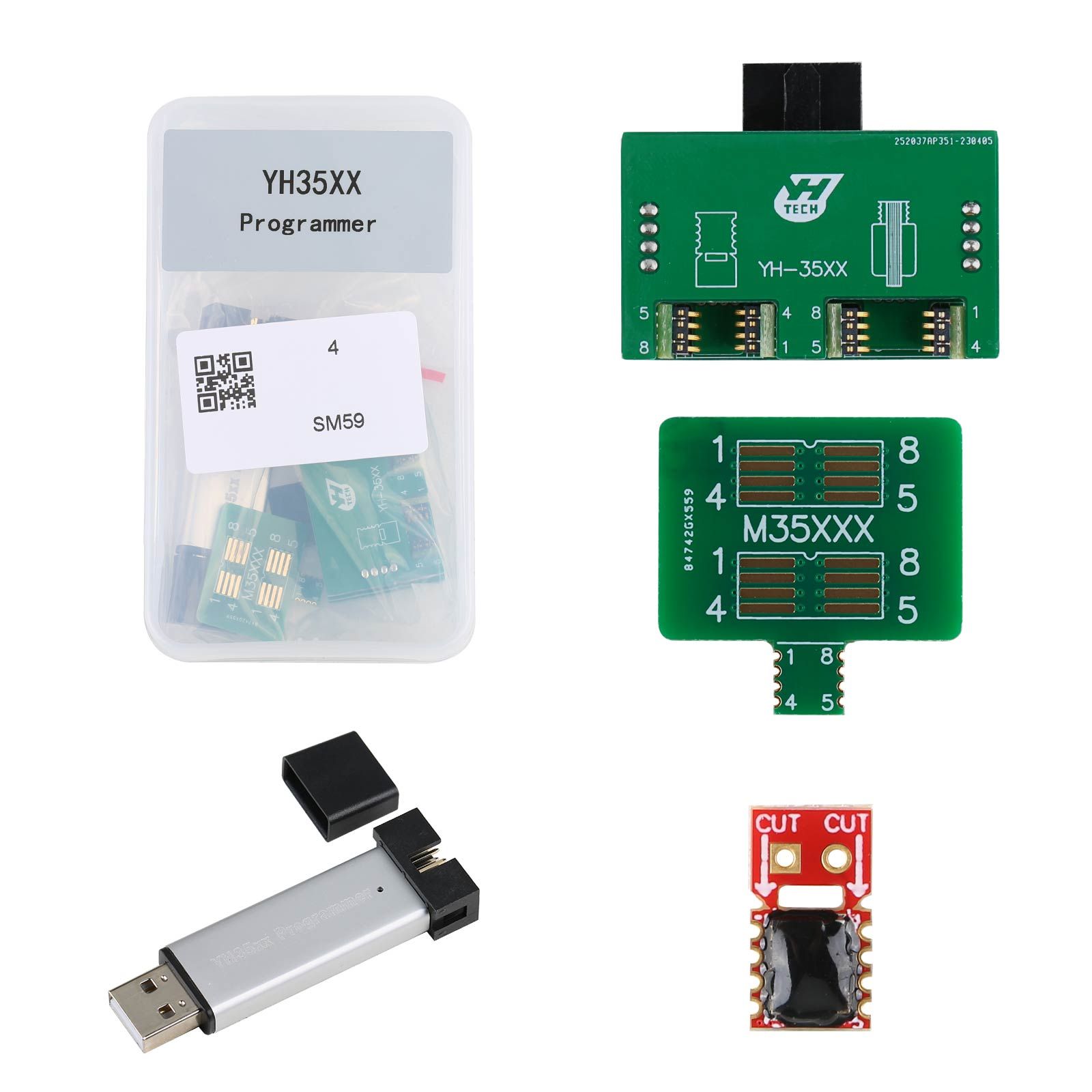 Yanhua BMW G/F Series Mileage Correction Tool Kit YH35XX programmer + 35128WT Emulator + ID7 Filter + ID8 Filter