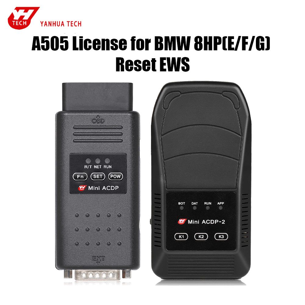 Yanhua A505 License for BMW 8HP(E/F/G) Reset EWS Data via Bench Mode Working with Yanhua ACDP Module 11/ 19/ 36