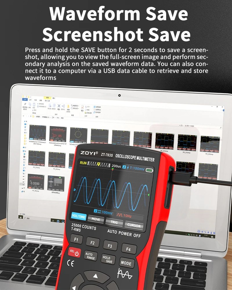 ZOYI ZT-703S 3-in-1 Oscilloscope
