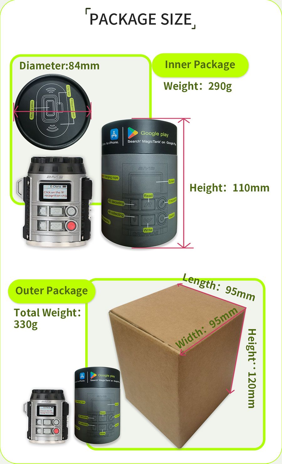 2M2 TANK Easy Clone Machine for cloning, reading, detecting, decoding, collecting and generating. 